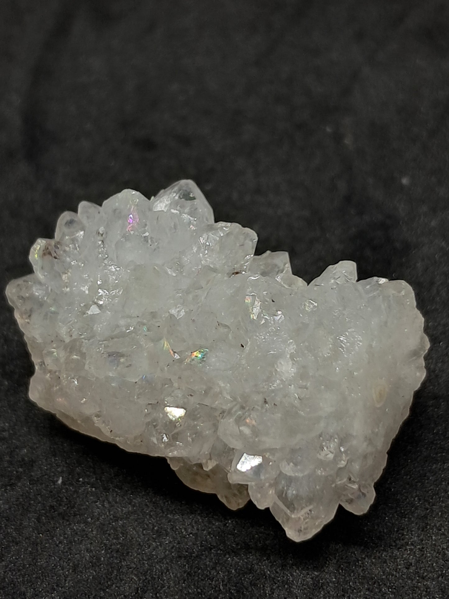 Iris Quartz Stalactite (Anandalite) *high iridiscence* (Non-precious stone) #AQ28