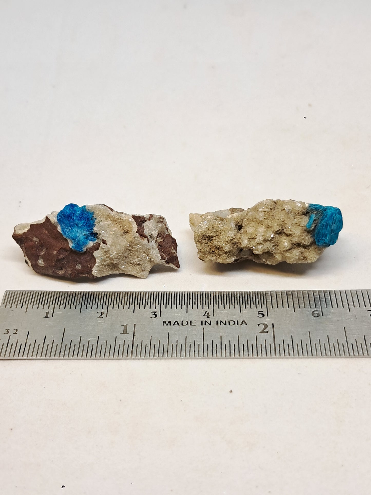 Set of Cavansite & Pentagonite on Matrix (Wagholi) Rough Stone | Natural Crystal | Rare Mineral Specimen #CV42