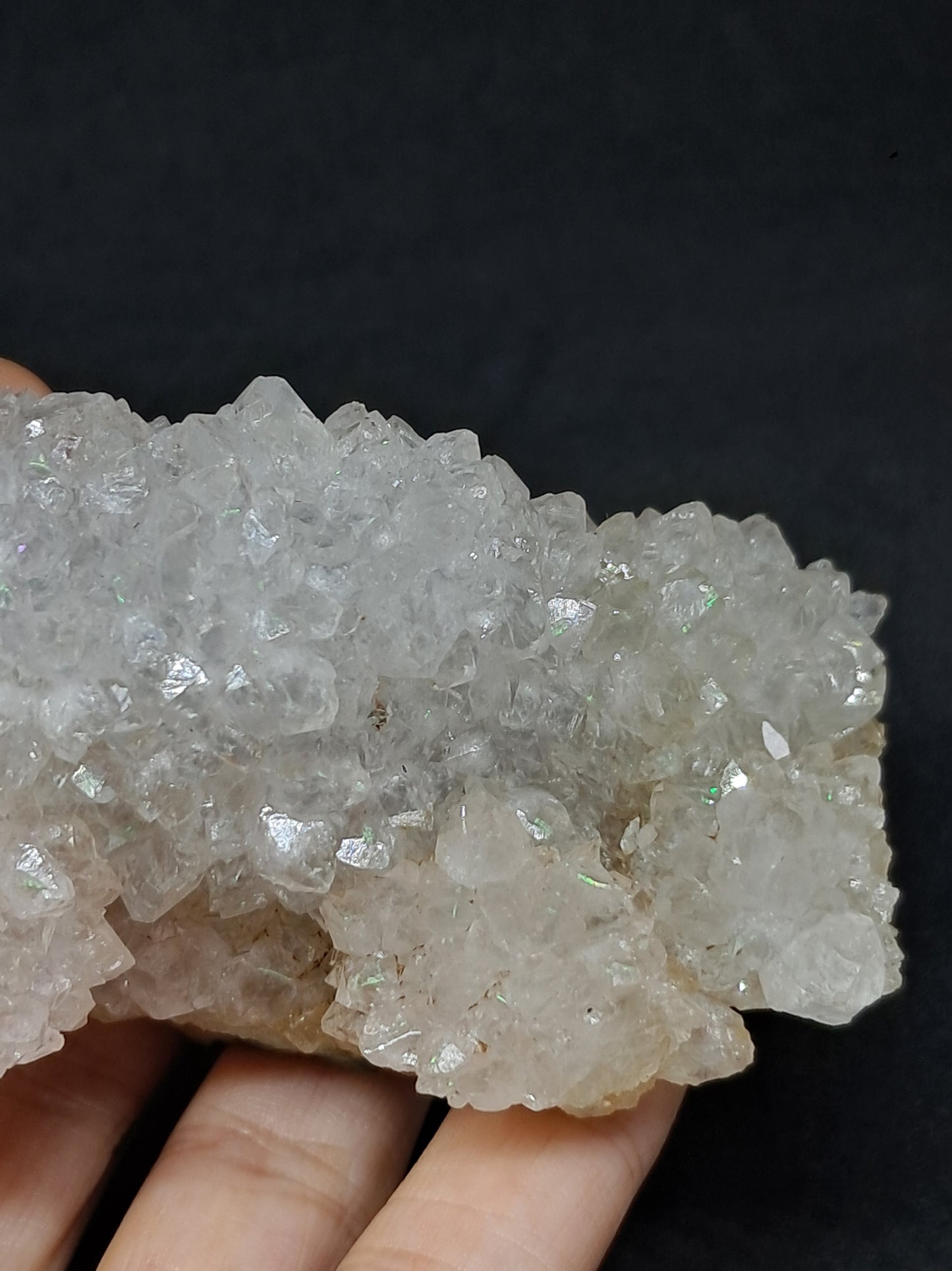 Cuarzo Iris (Aurangabad) | Anandalita | Estalactita | Cristal natural n.° AQ44