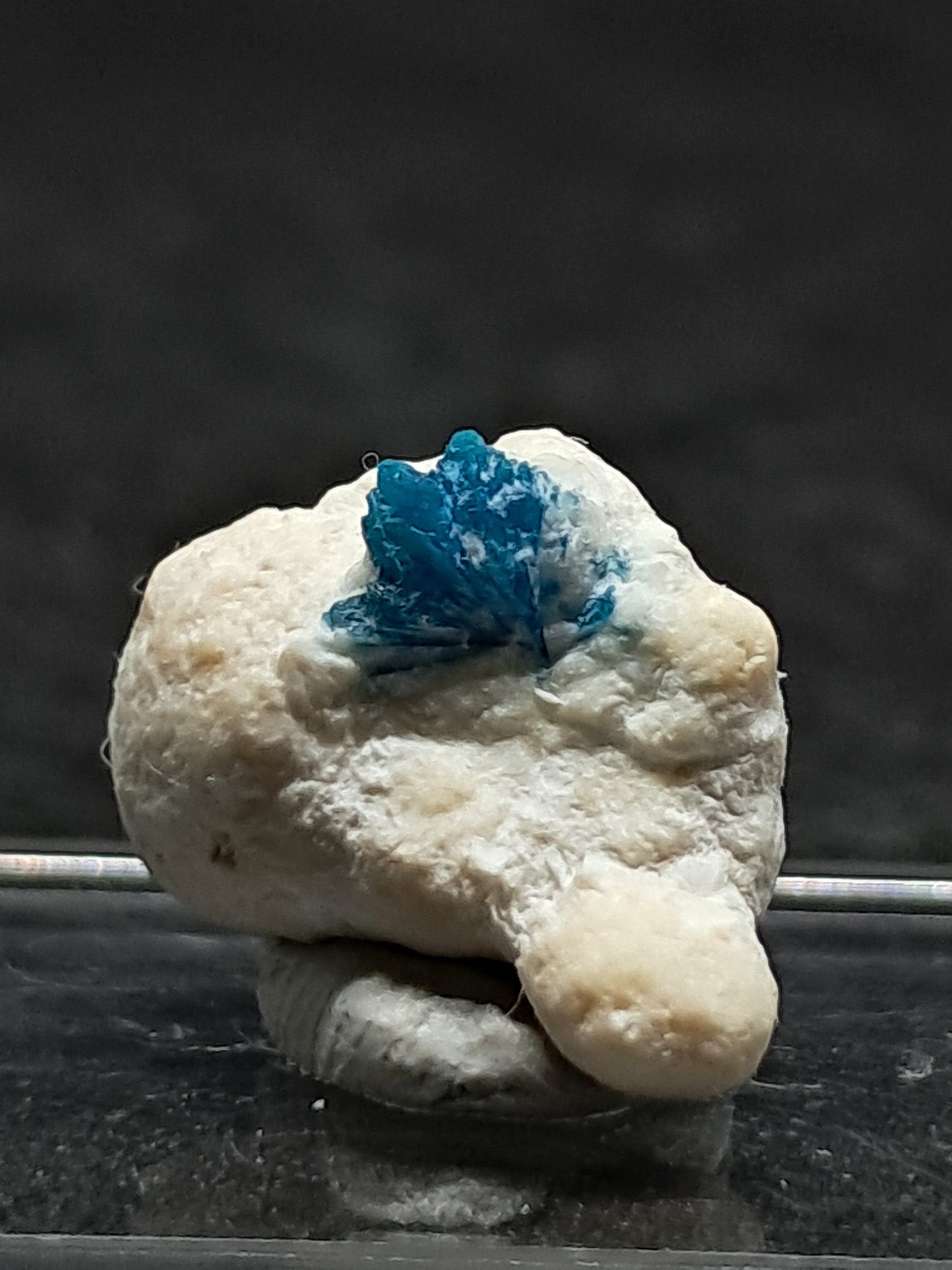 Floater Cavansite in Okenite Ball (Pune) Rough Stone | Natural Crystal | Rare Mineral Specimen #CV24