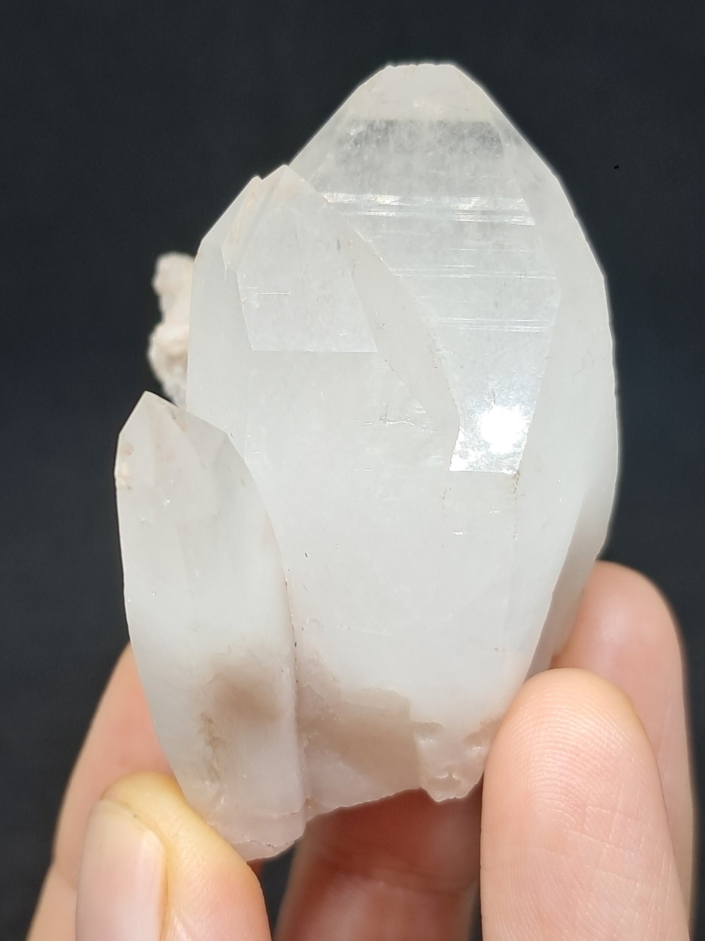 Quartz Cluster with White Chlorite (Himachal Pradesh) | Natural Stone | Crystal #CH43