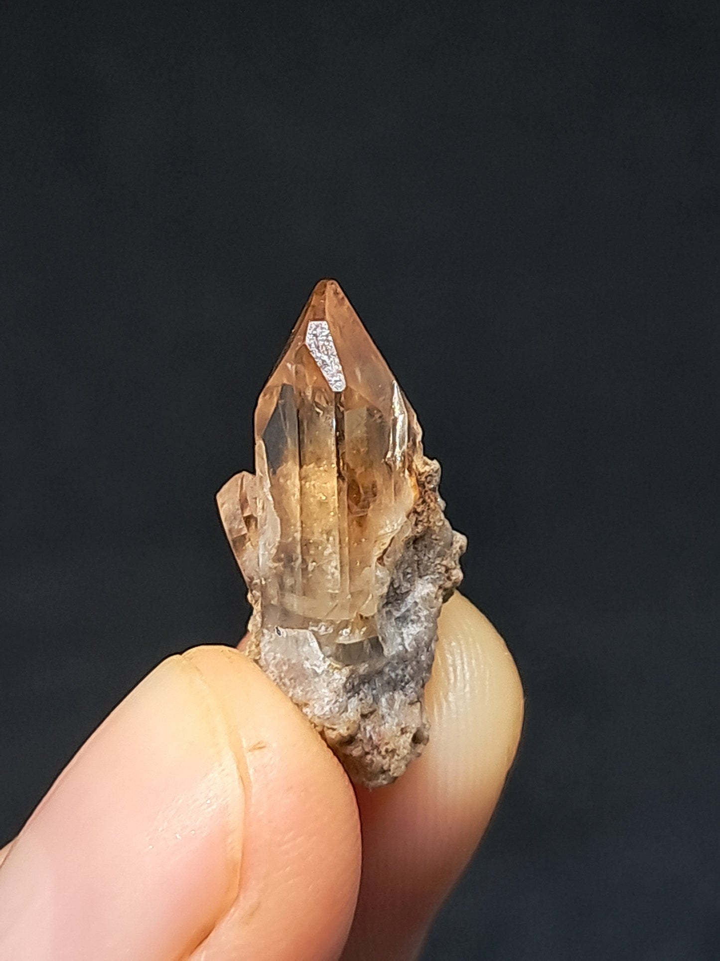 Cristal de topacio natural (México), piedra preciosa rara | Ejemplar mineral n.° TPZ3