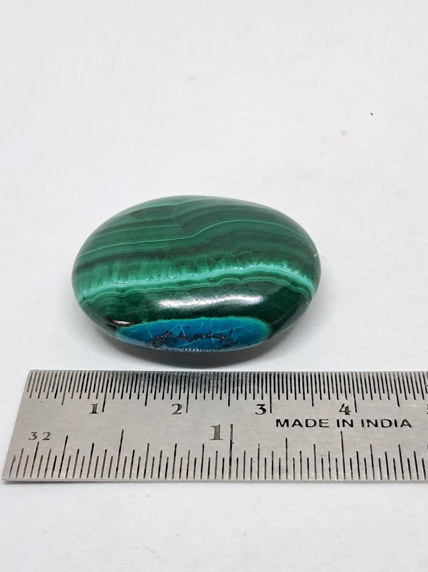 Chrysocolla Malachite Palmstone (Democratic Republic of Congo) Polished Natural Stone