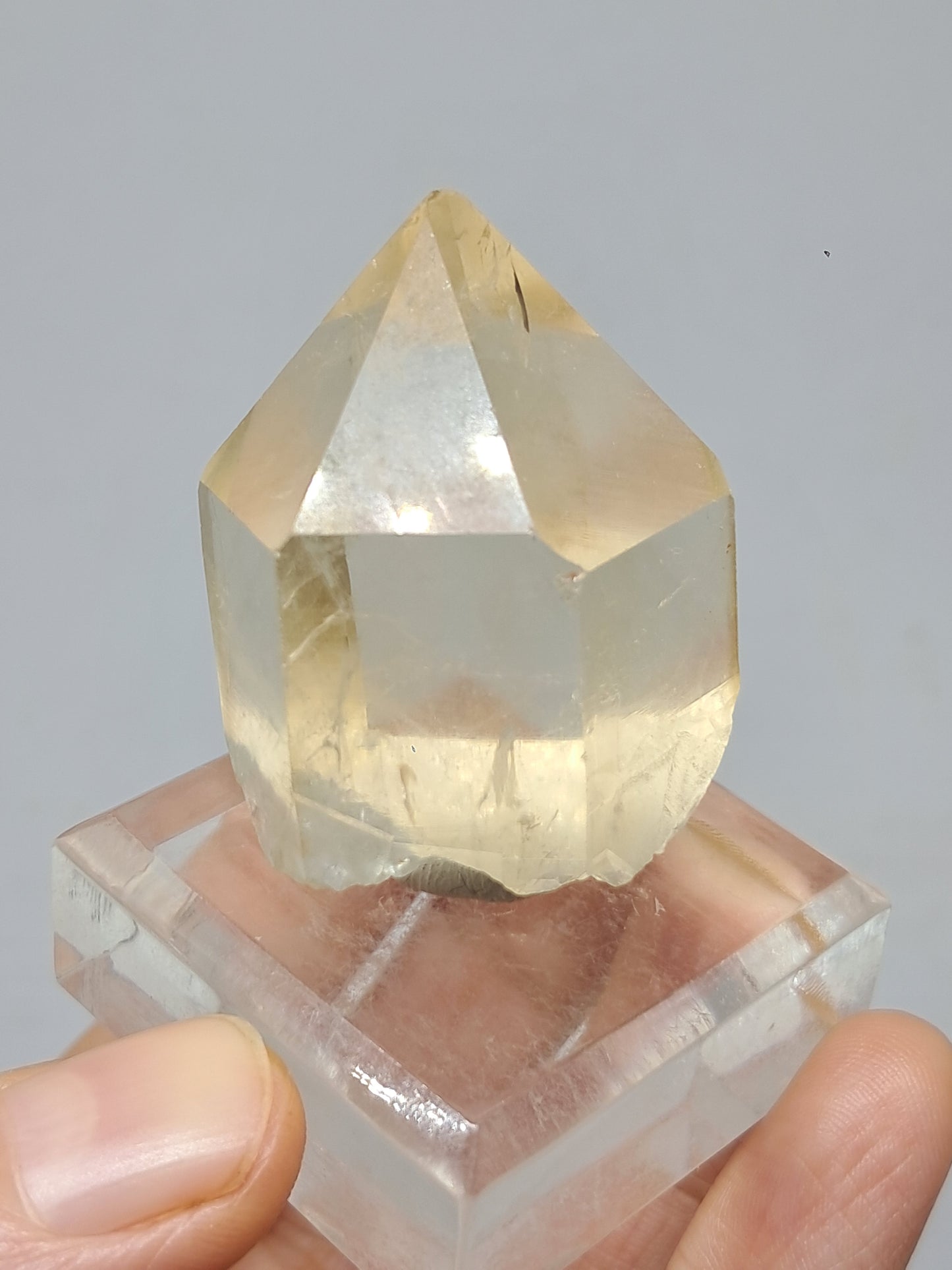 Natural Citrine "Kundalini" (Democratic Republic of Congo) Crystal Point | Mineral Specimen #CTN20