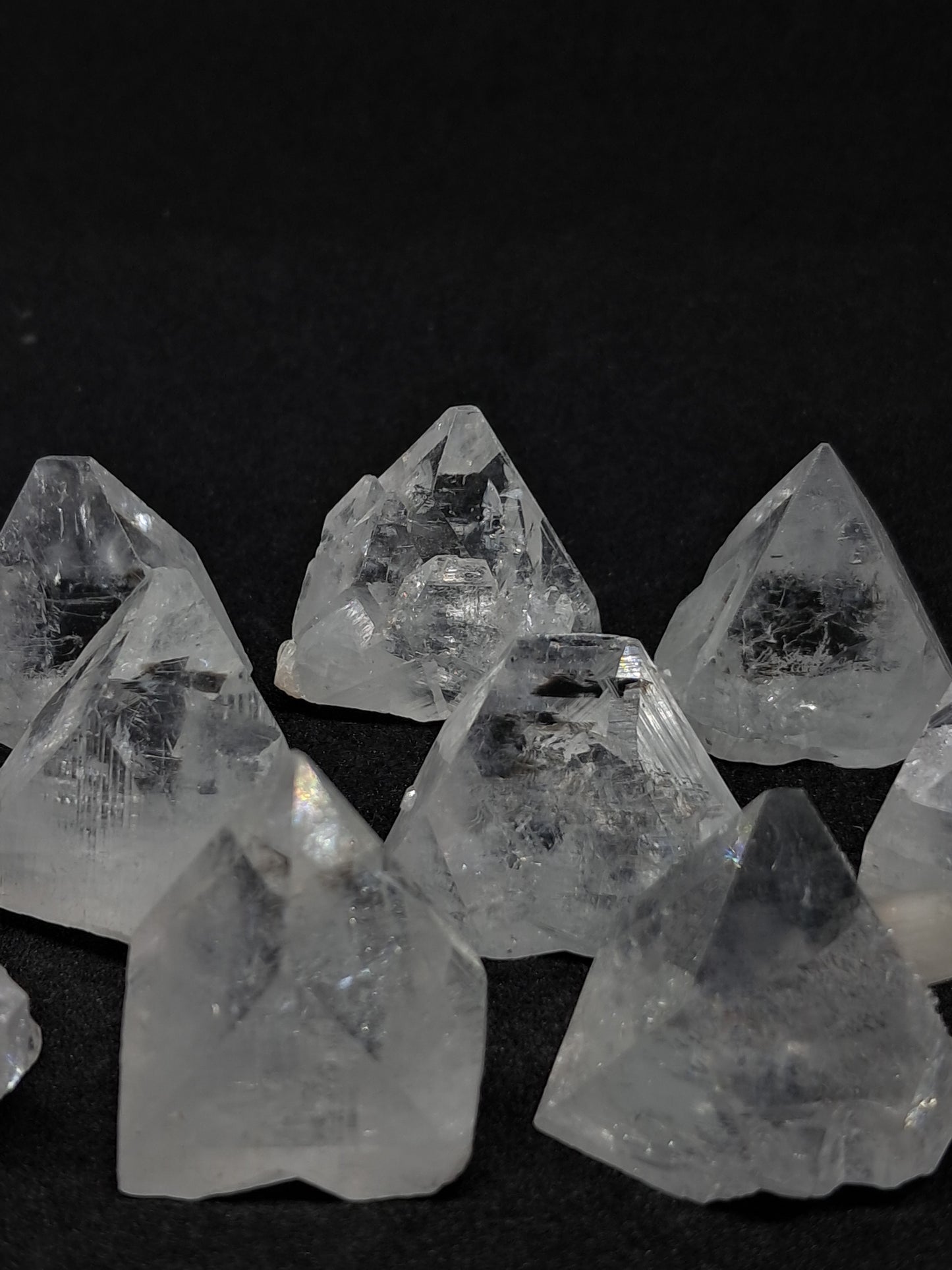 Clear Apophyllite Points (Ajanta) 22-28 mm | Natural Crystal | Mineral Specimen #AP13