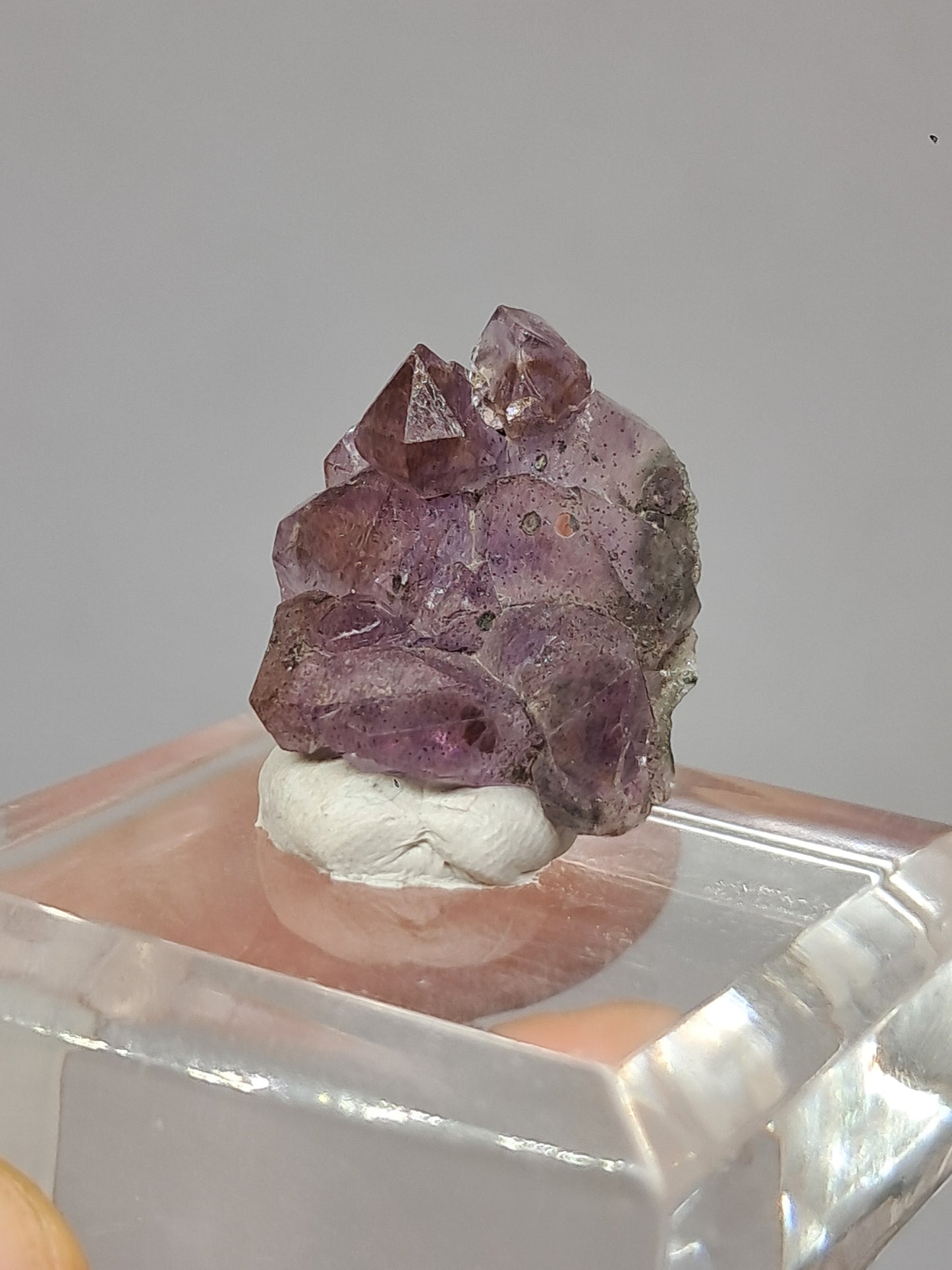 Amatista Elestial Super Seven (Karur) | Cúmulo de cristales en bruto | Piedra natural | Ejemplar mineral n.° KA137