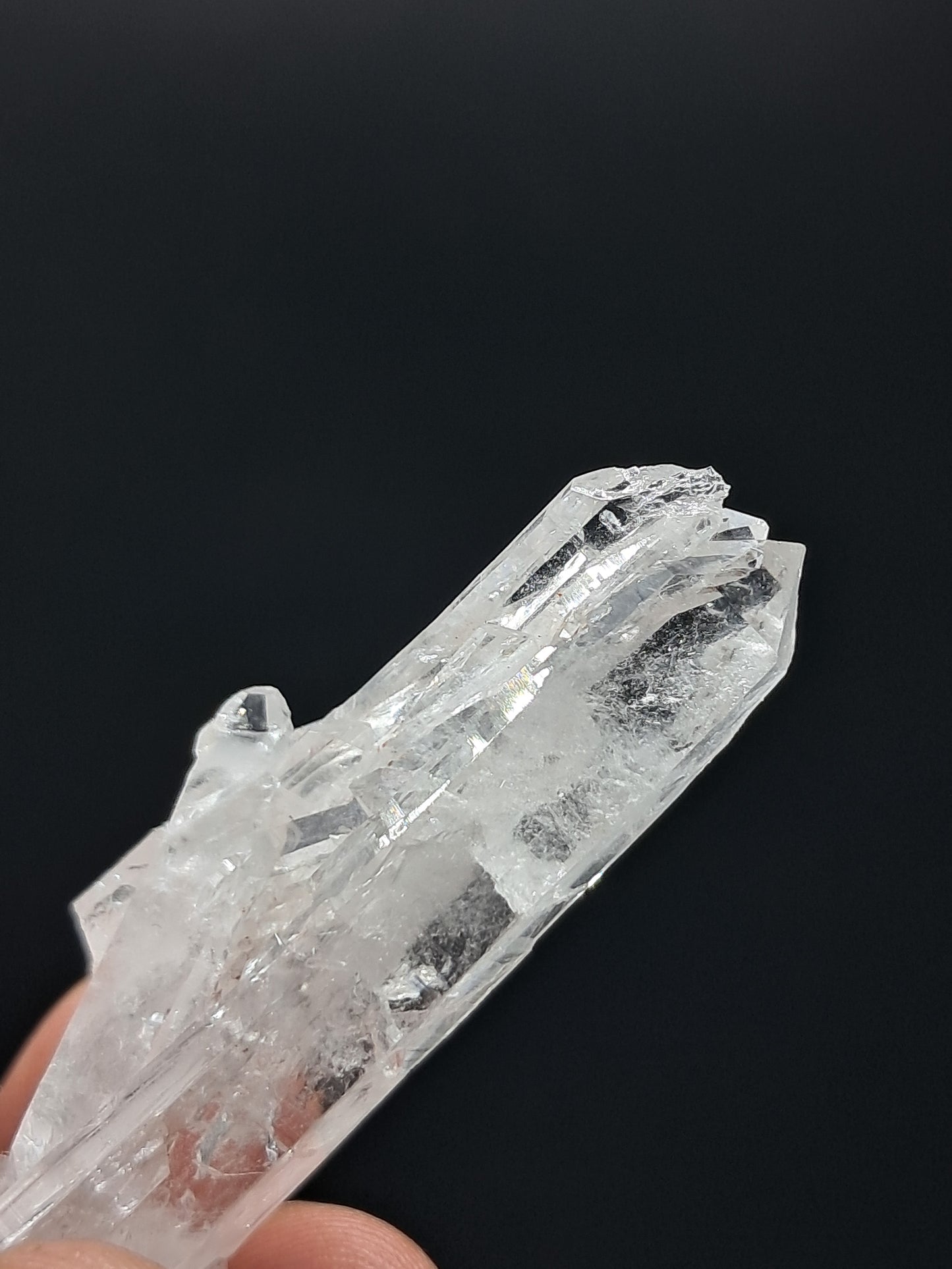 Cúmulo de Cuarzo Faden Claro (Santander, Colombia) Punta Natural | Ejemplar Mineral #COQ12