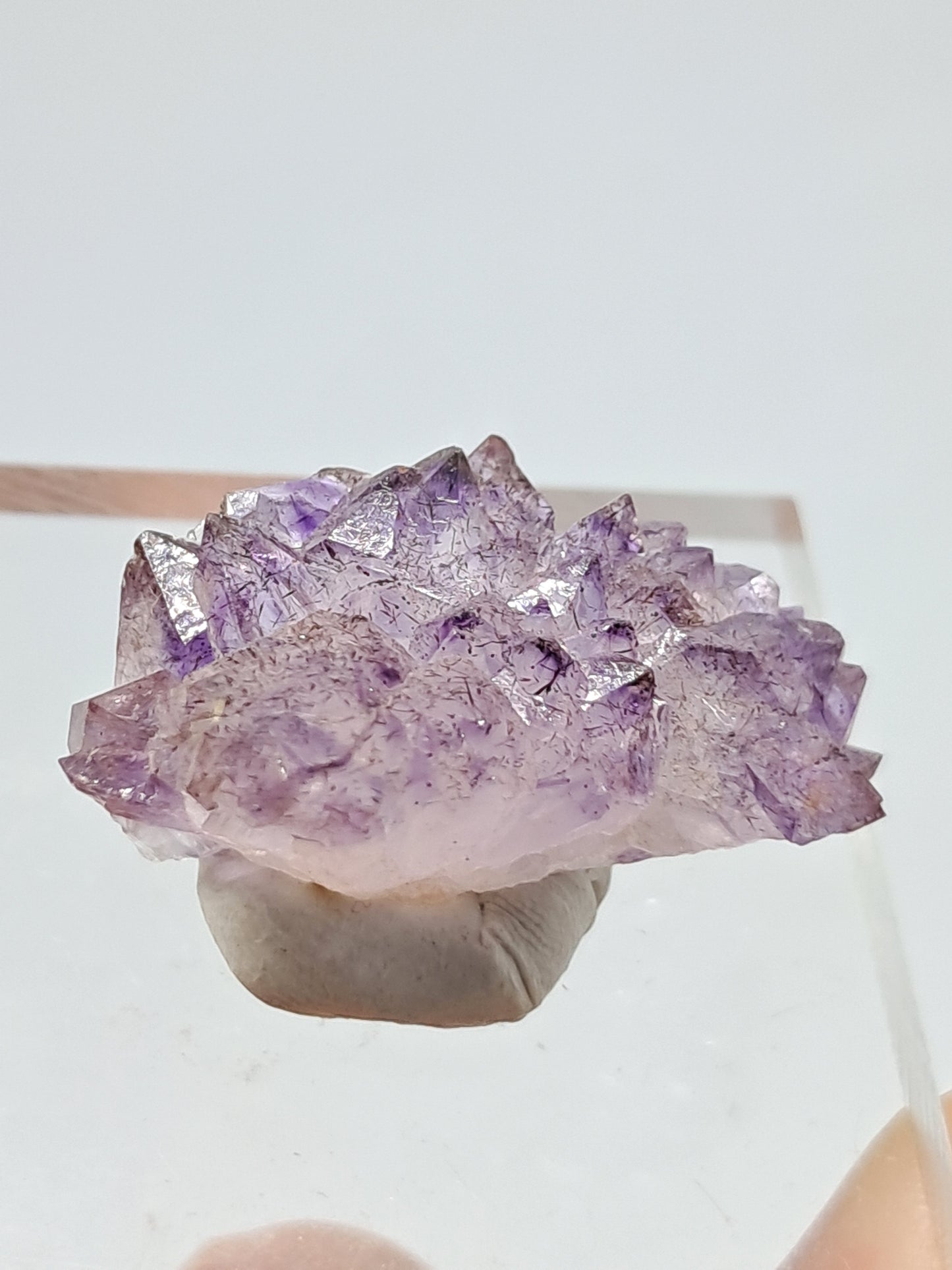 Amethyst Scepter Cluster w/ Goethite (Karur) Crystal Cluster | Natural Stone | Mineral Specimen #KA47