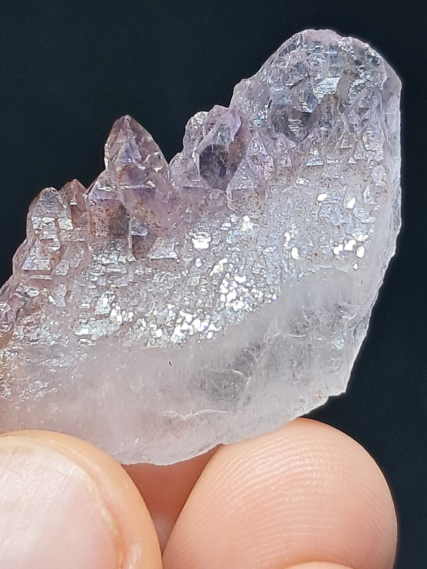 Elestial Amethyst w/ "Super Seven" inclusions (Karur) Crystal Cluster | Natural Stone | Mineral Specimen #KA88