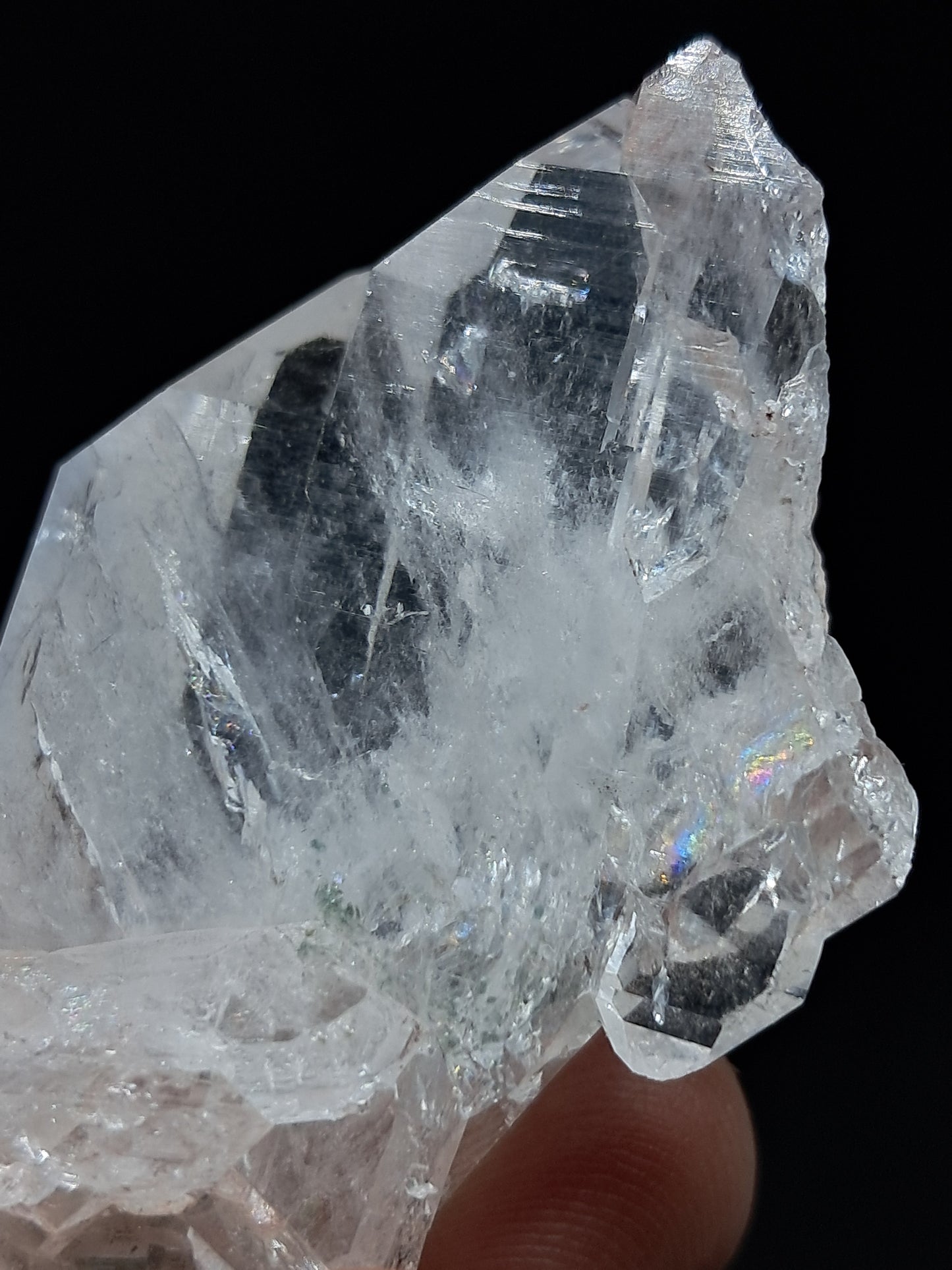 Punta Natural de Cuarzo Claro de la Formación Faden (Santander, Colombia) | Ejemplar Mineral n.° COQ6