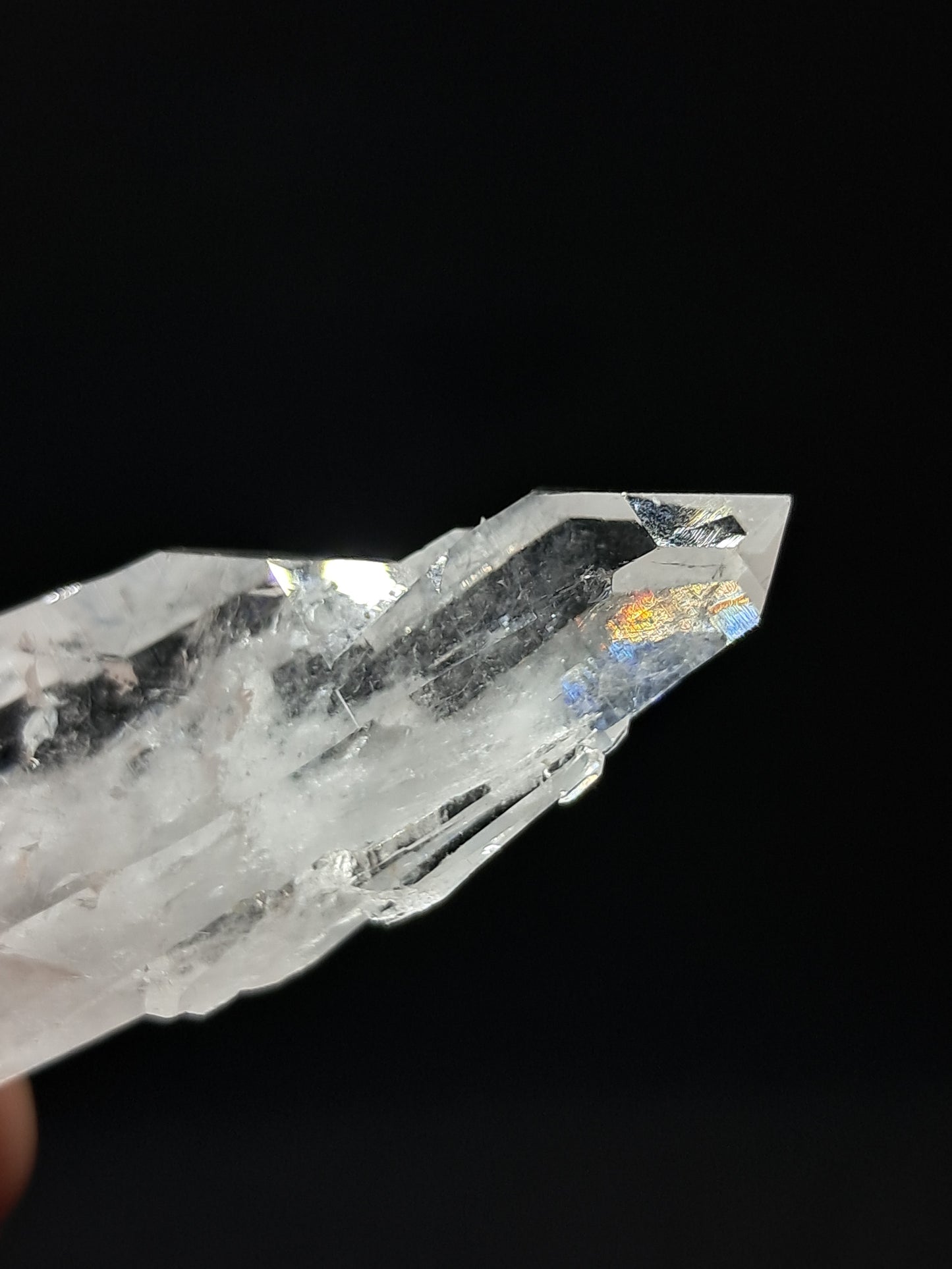 Punta Natural de Cuarzo Claro de la Formación Faden (Santander, Colombia) | Ejemplar Mineral n.° COQ7