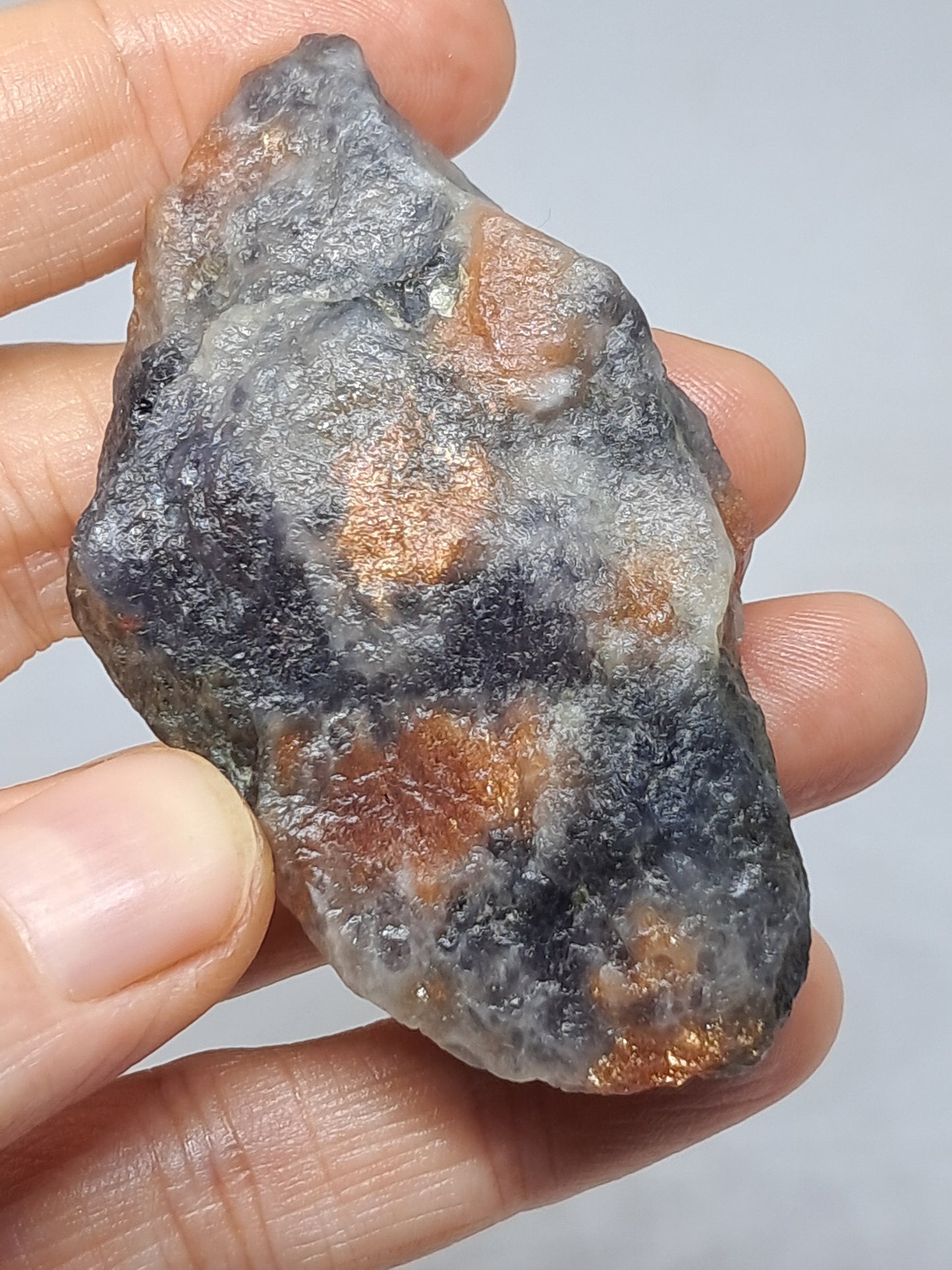 Sunstone w/ Iolite (Tamil Nadu) Rough Stone | Natural Crystal | Mineral Specimen #SI16