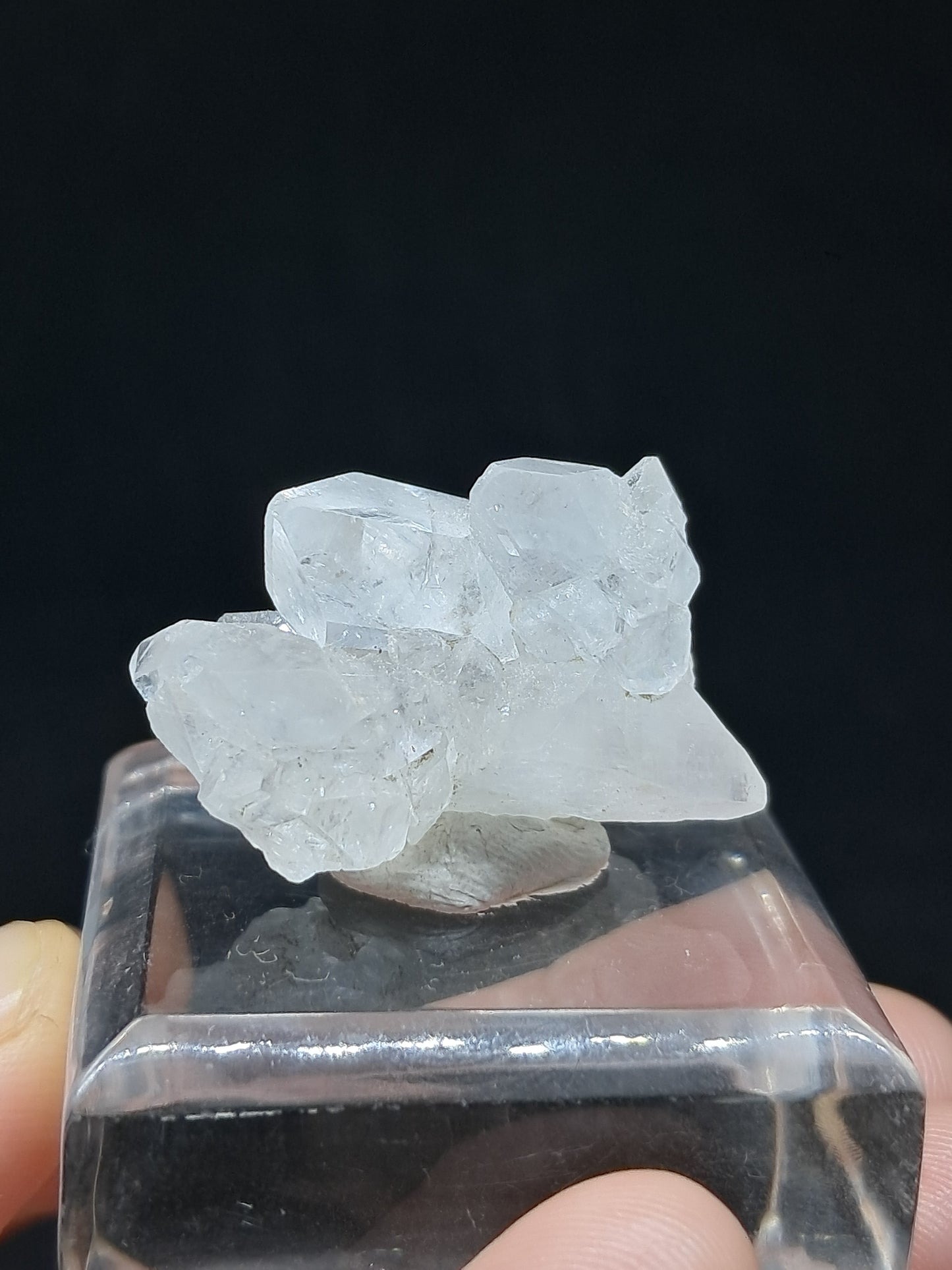 Clear Apophyllite Cluster (Ajanta) Natural Crystal | Mineral Specimen #AP52