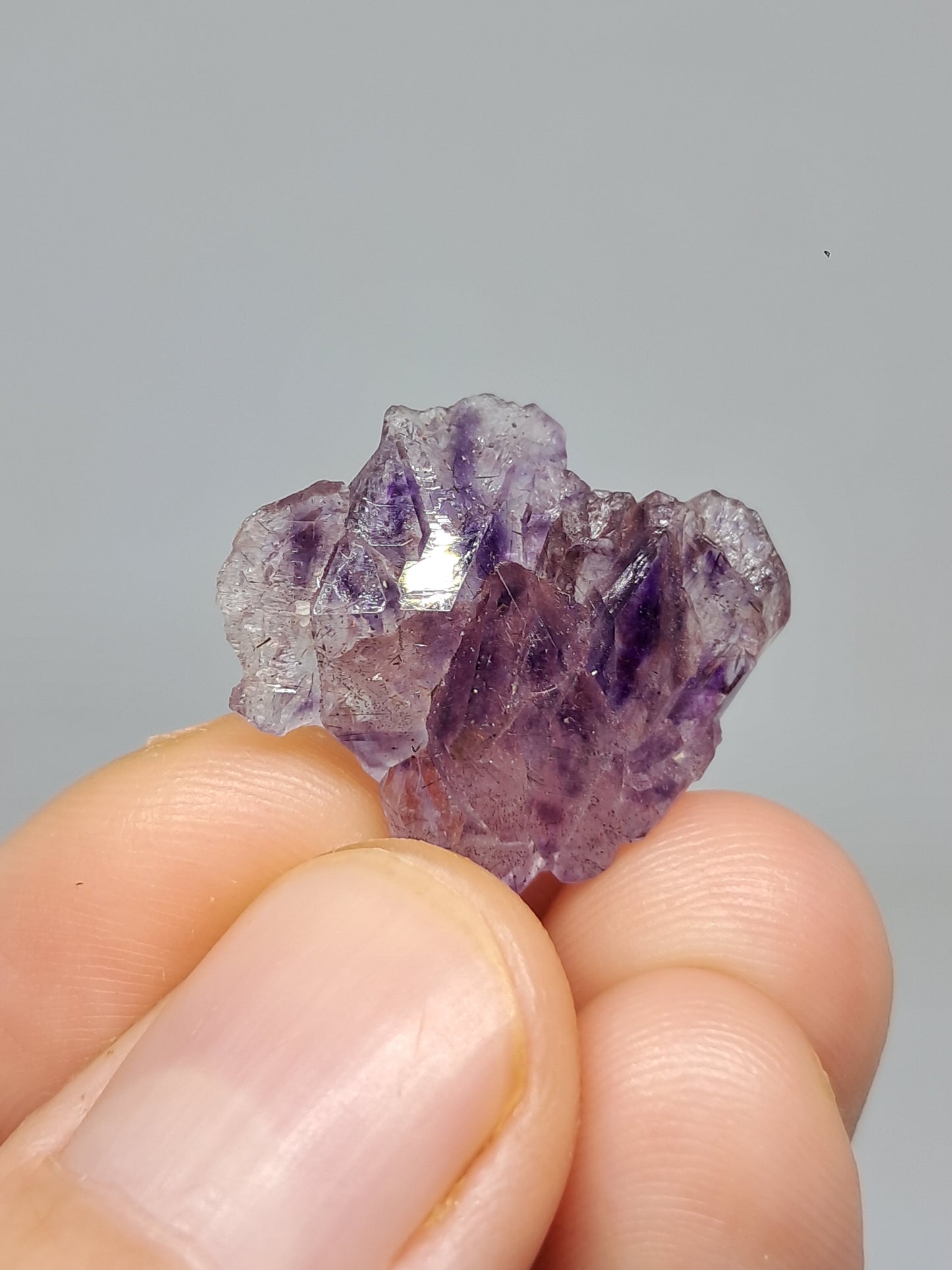 Set of 3 Amethyst from Karur | Natural Crystals | Mineral Specimen #KA170