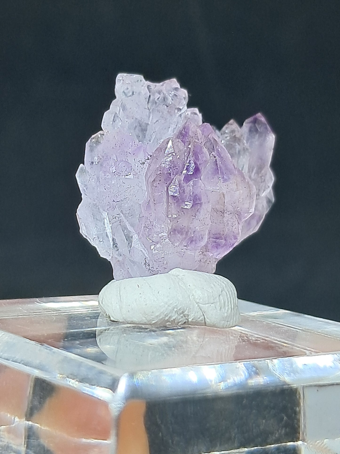 Amatista Elestial (Karur), piedra natural | Ejemplar mineral n.° KA100