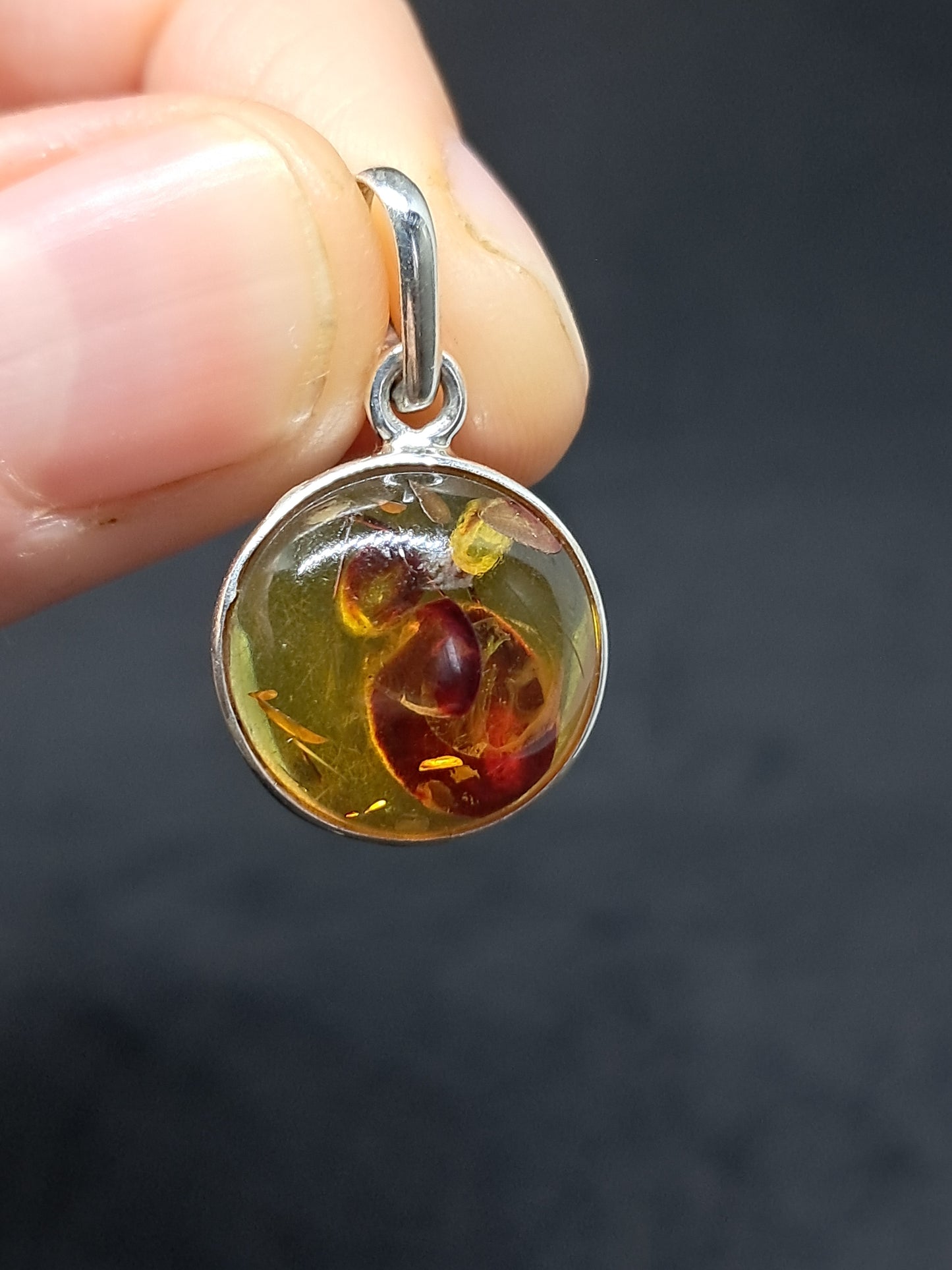 Amber Silver Pendant | Jewelry | Necklace