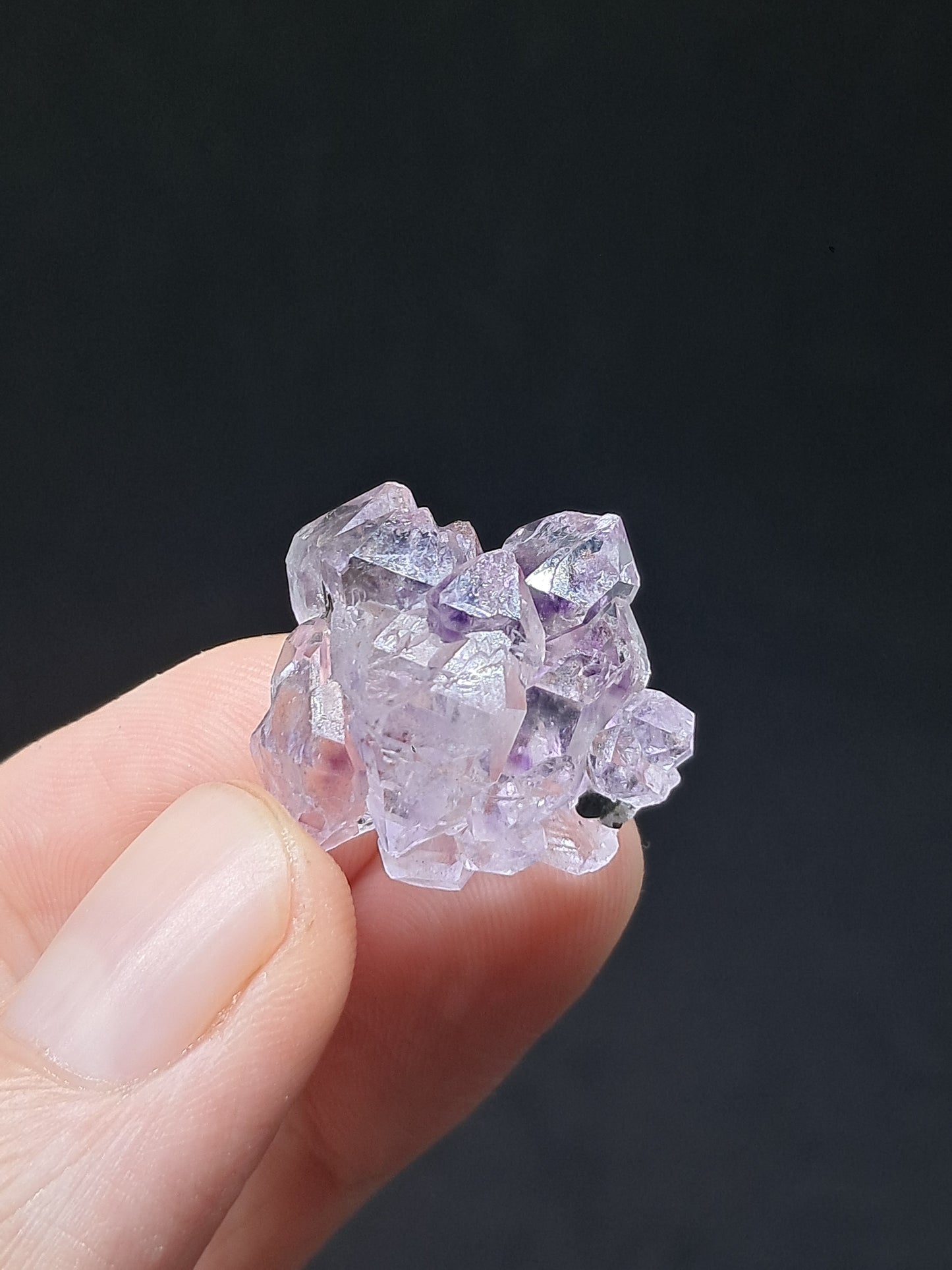 Cúmulo de Cetro de Amatista Brillante (Karur) Formación Elestial | Cristal en Bruto | Piedra Natural | Ejemplar Mineral #KA152