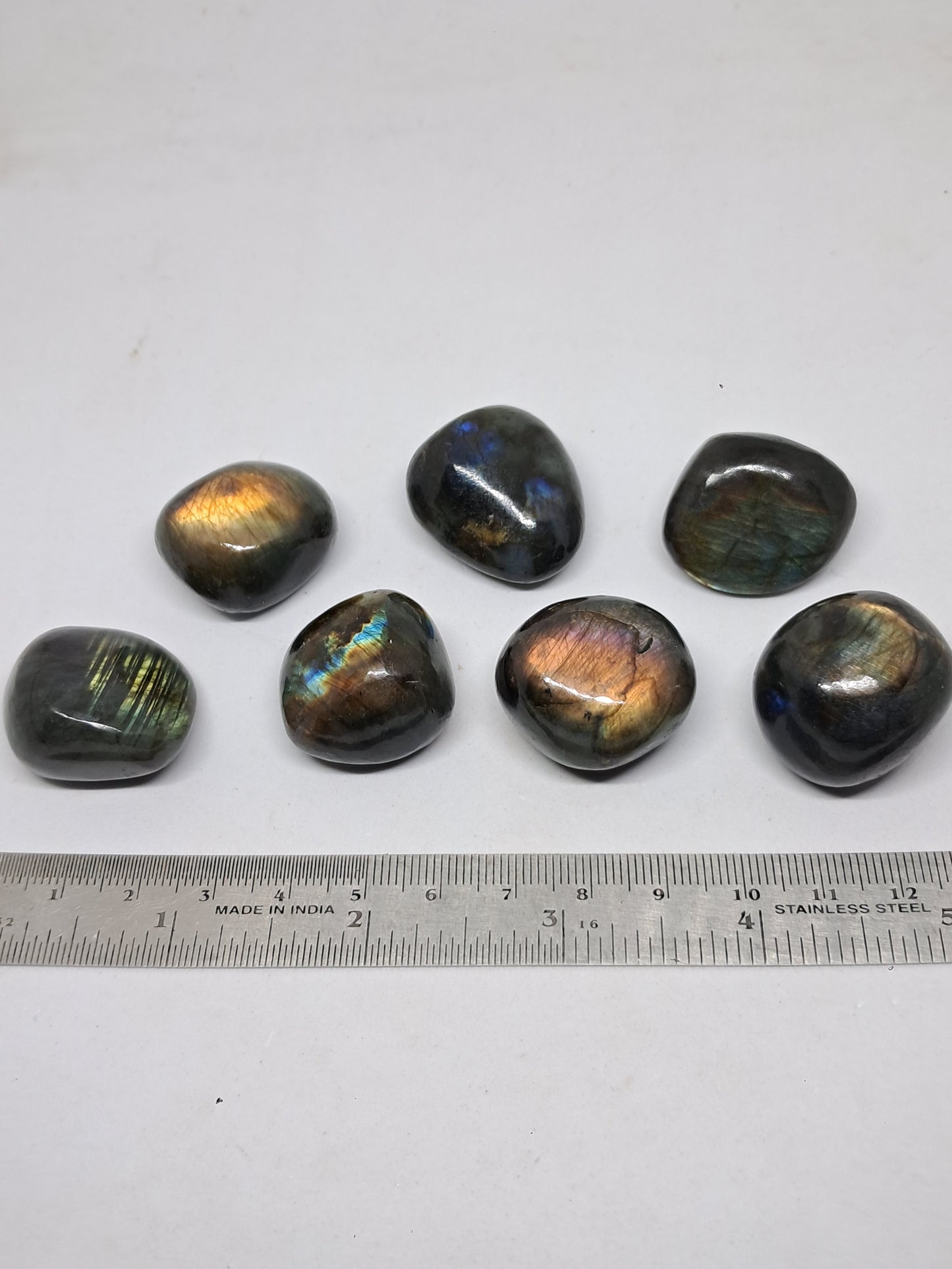 Labradorite Tumbled Stones | Natural Polished Crystal | Good Flash | Great Iridiscence #LB4