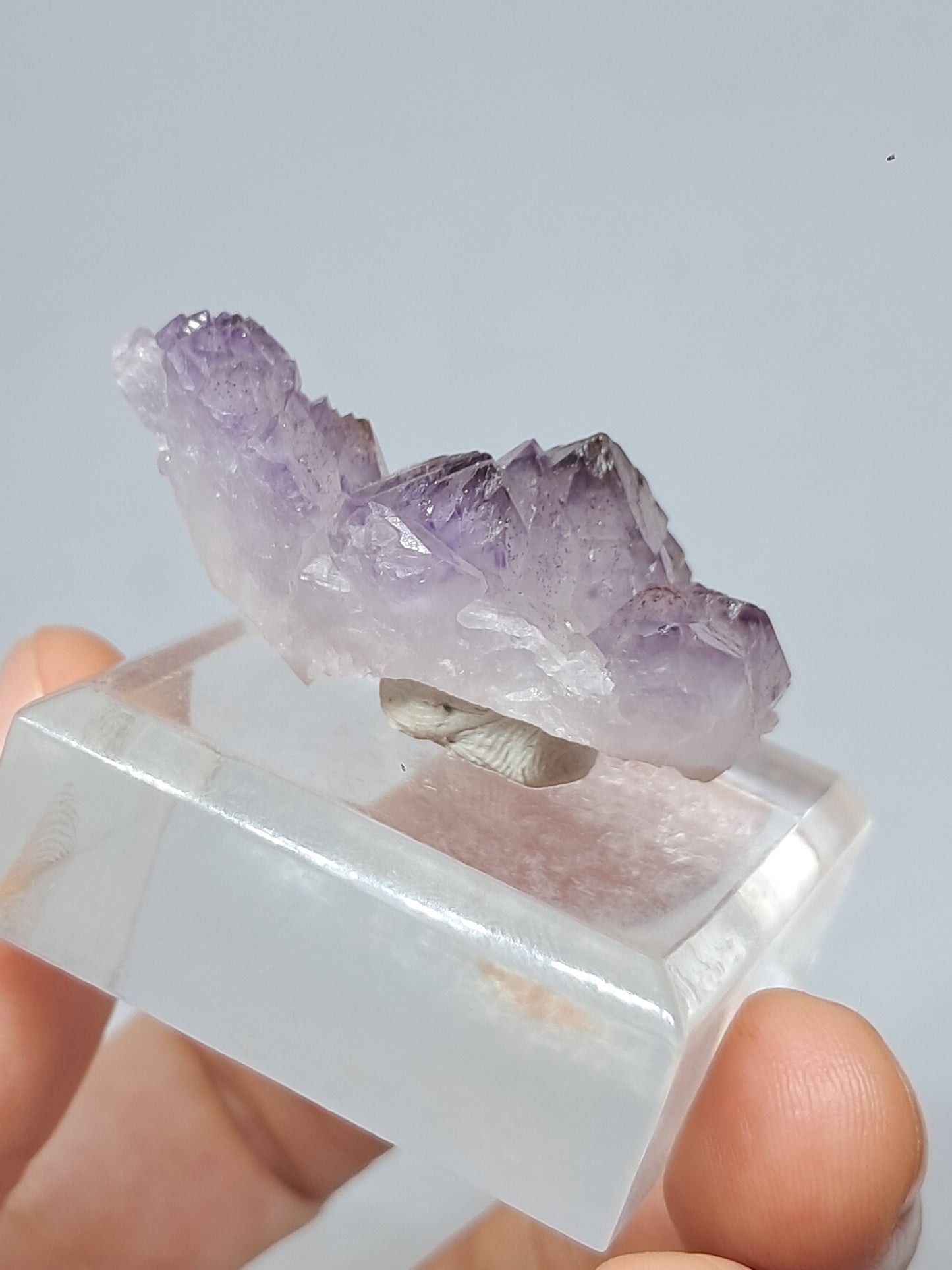 Amatista "Super Siete" (Karur) Cúmulo de Cristales Elestiales | Piedra Natural | Ejemplar Mineral n.° KA96