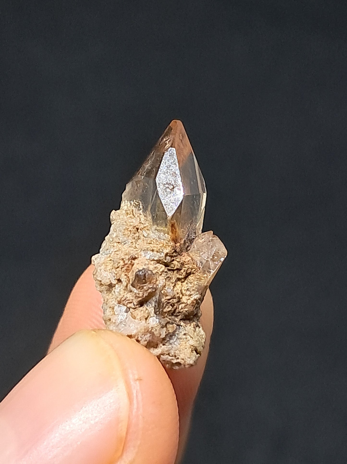 Cristal de topacio natural (México), piedra preciosa rara | Ejemplar mineral n.° TPZ3