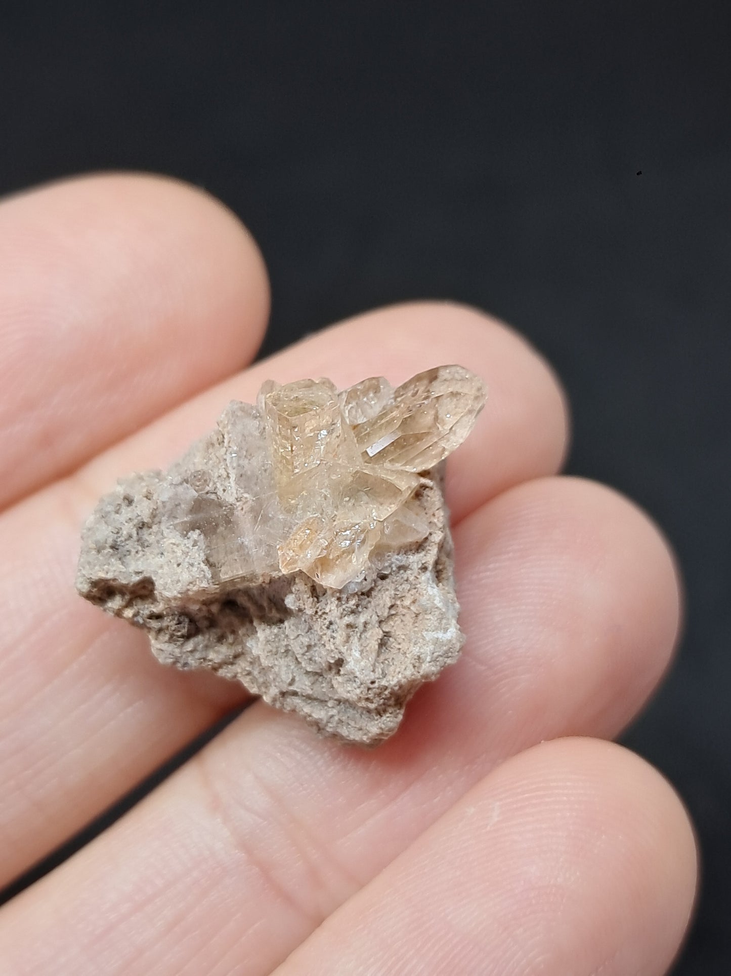 Natural Topaz Crystals on Matrix (Mexico) Rare Gemstone | Mineral Specimen #TPZ14