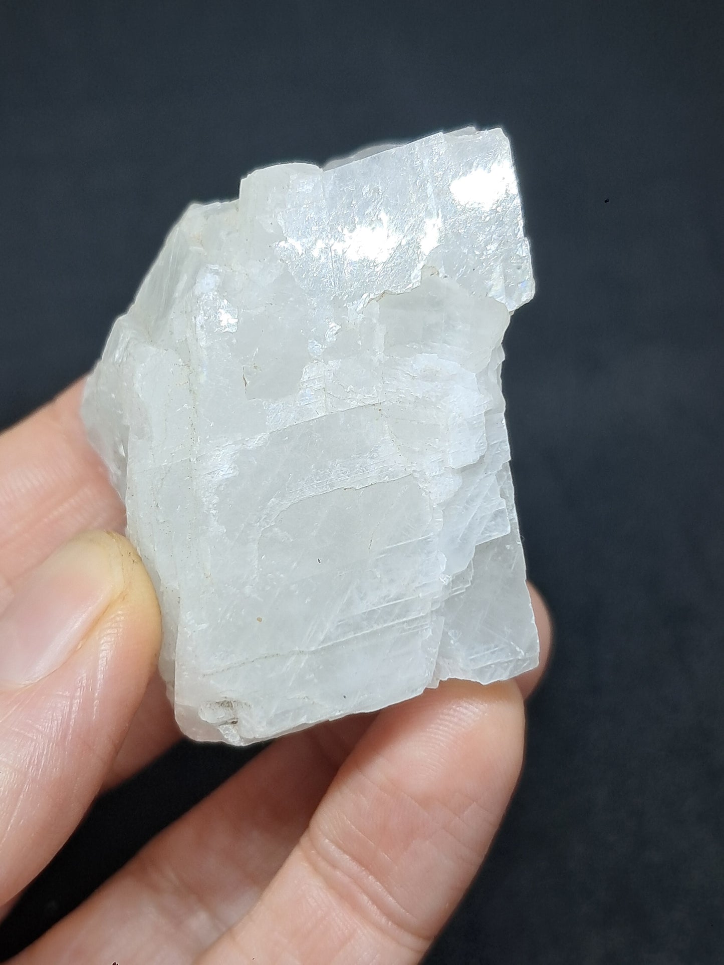 White Calcite (Sri Lanka) Rough Stone | Natural Crystal | Mineral Specimen #CA11