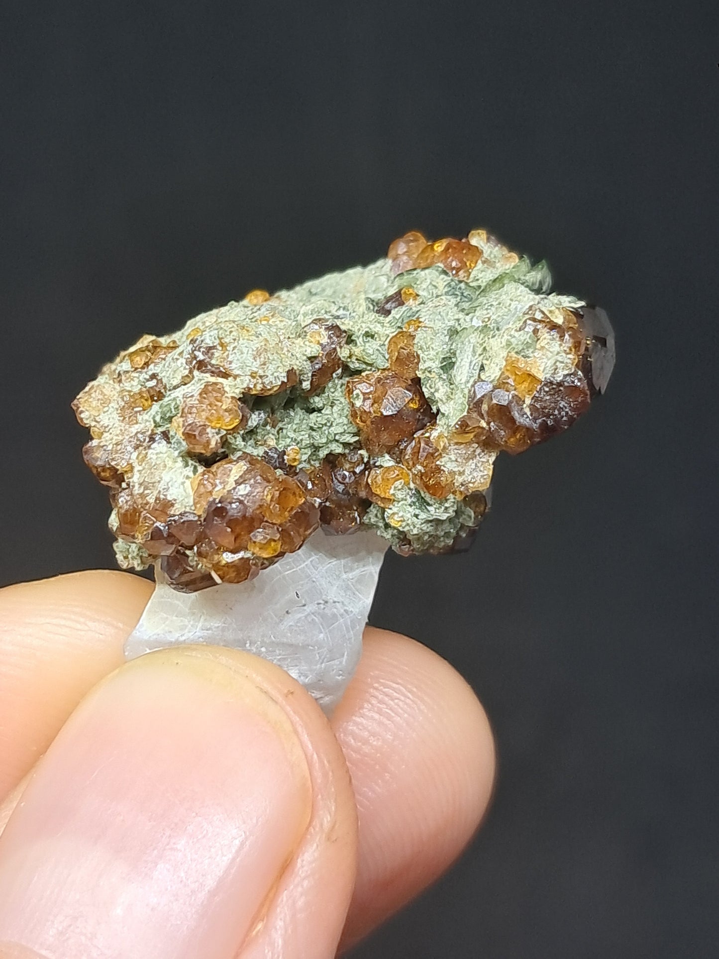 Granate Marrón con Calcita (México) | Cristal en Bruto | Ejemplar Mineral #GR5