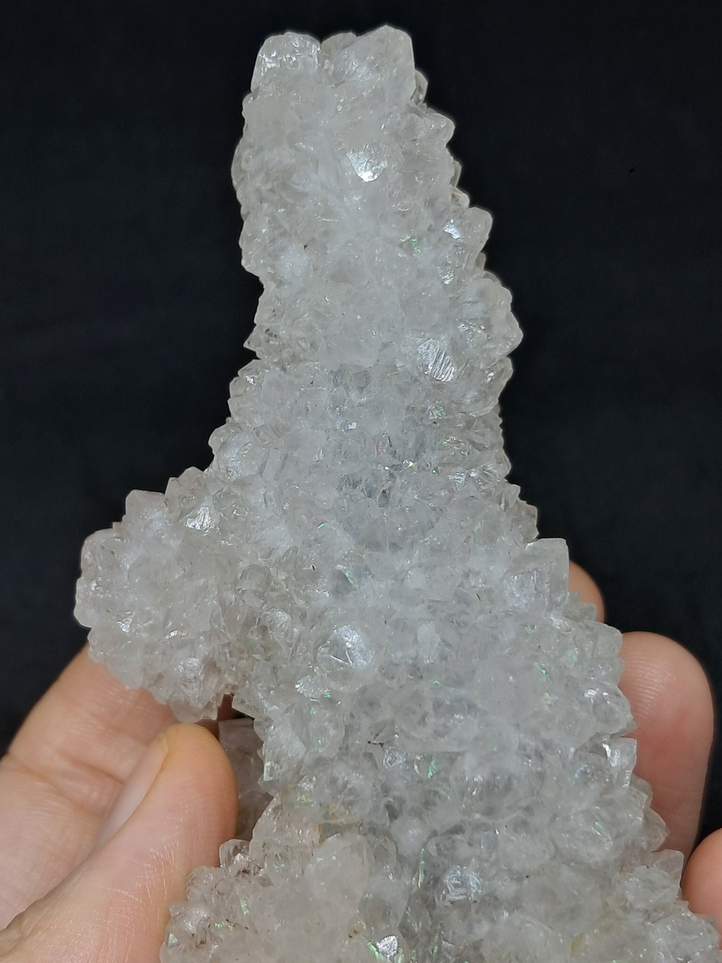 Cuarzo Iris (Aurangabad) | Anandalita | Estalactita | Cristal natural n.° AQ44