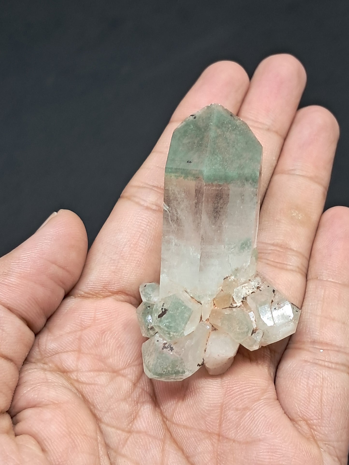Phantom Quartz with Chlorite inclusion (Non-precious Natural Stone) #CH35