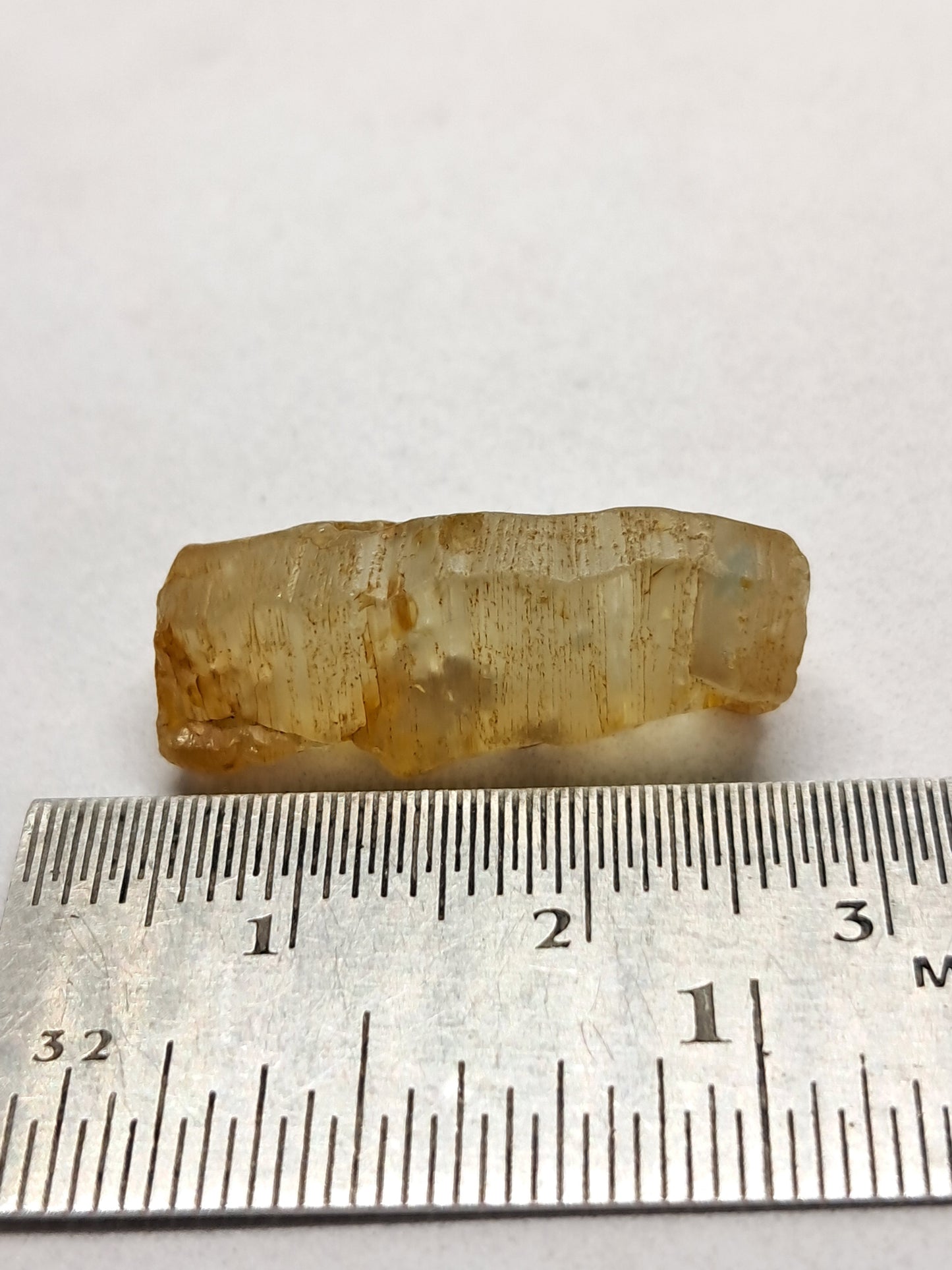 Natural White Sapphire Crystal (Sri Lanka) Rough Stone | Mineral Specimen #SP8