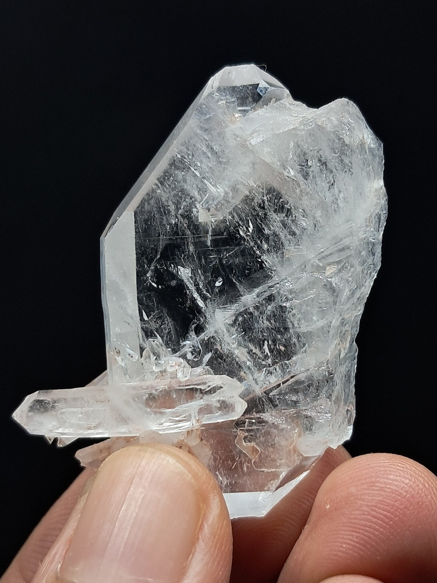 Punta Natural de Cuarzo Claro de la Formación Faden (Santander, Colombia) | Ejemplar Mineral n.° COQ9