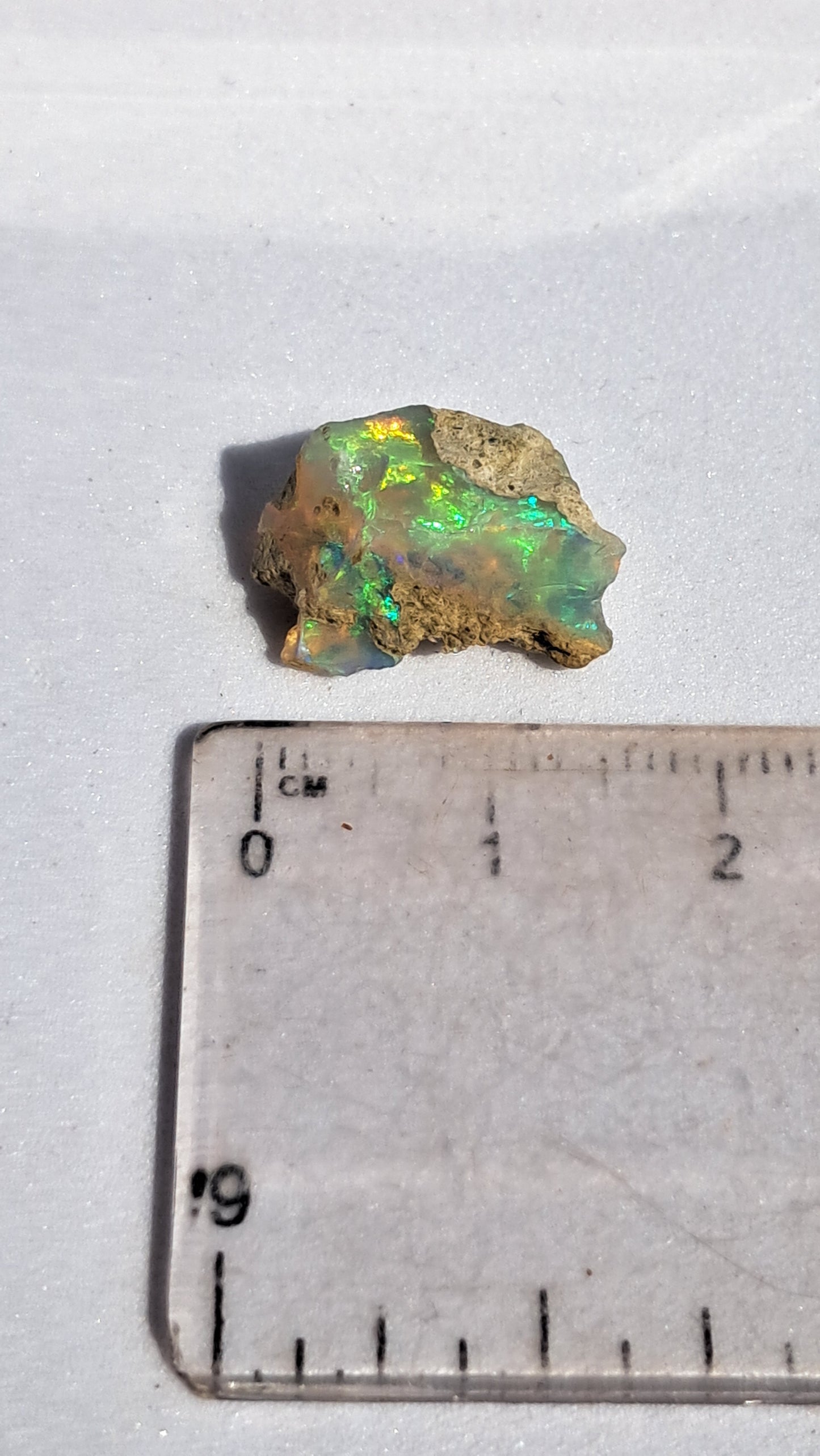 Natural Ethiopian Opal Rough | White Hydrophane Opal w/ Bright Play of Color #OP1