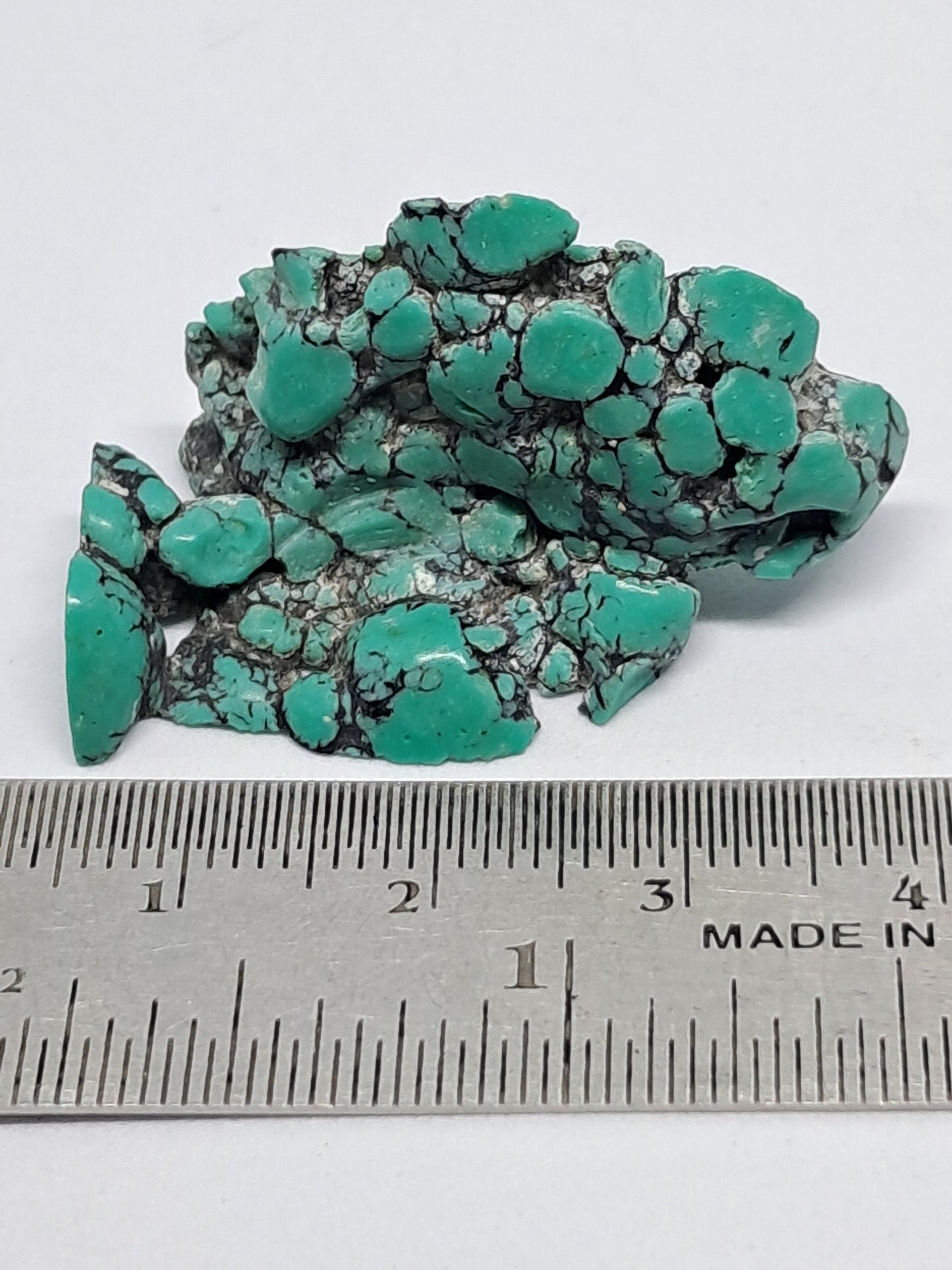 Tibetan Turquoise Stabilized Natural Stone | Mineral Specimen #TT4