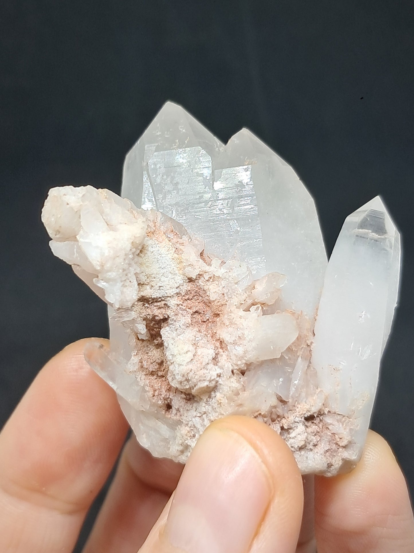 Quartz Cluster with White Chlorite (Himachal Pradesh) | Natural Stone | Crystal #CH43