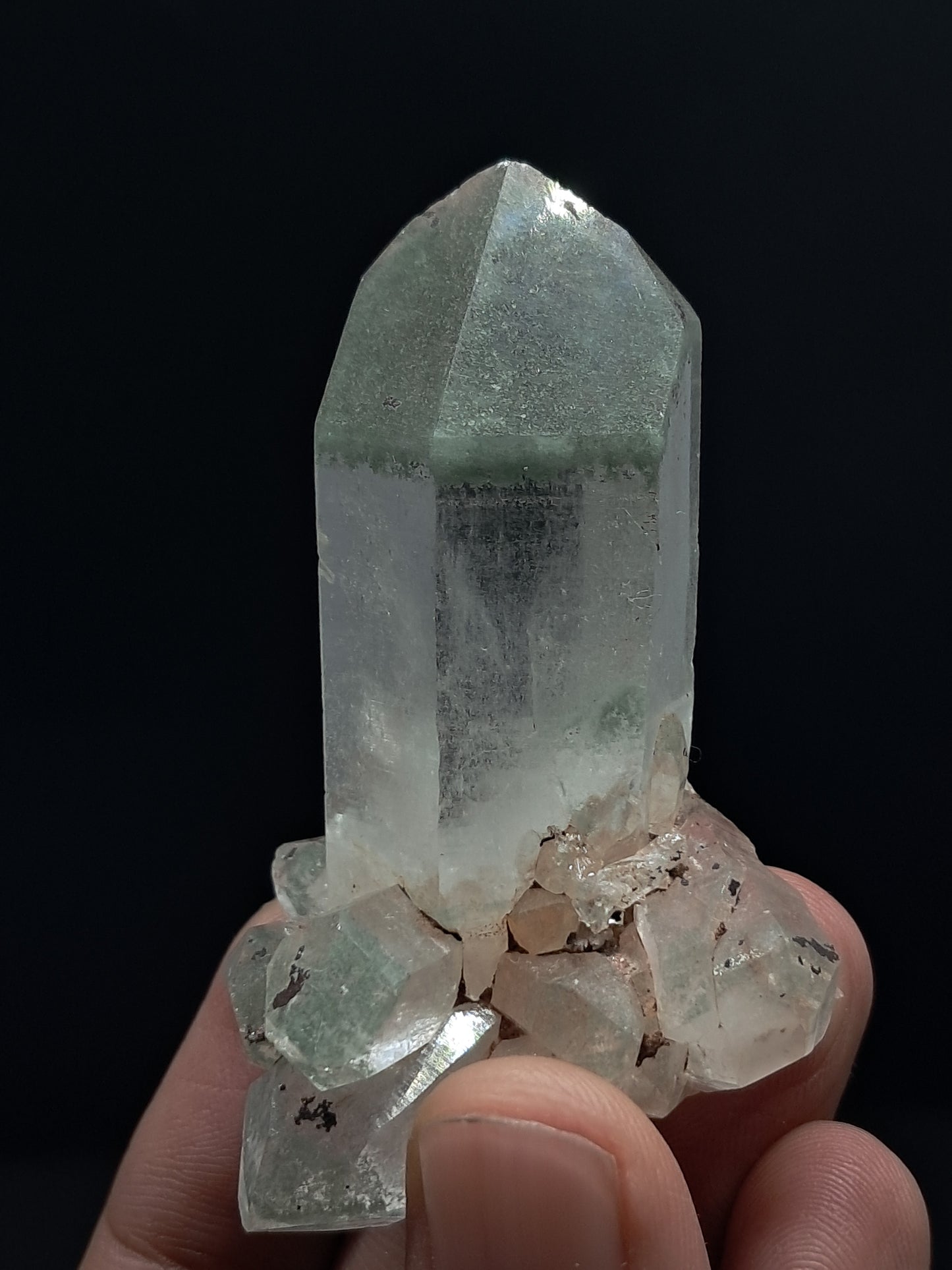 Phantom Quartz with Chlorite inclusion (Non-precious Natural Stone) #CH35