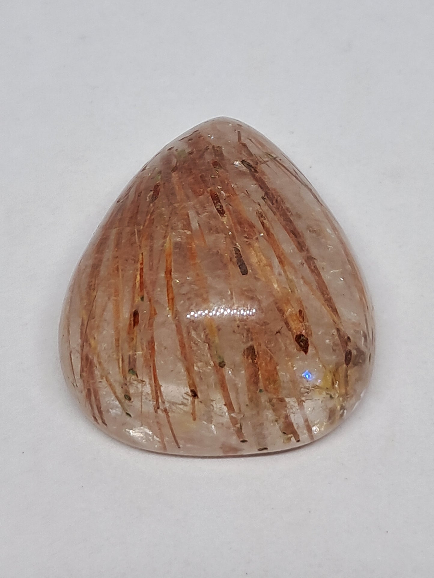 Red Rutile Quartz Cabochon *High Quality* Polished Stone | Copper Rutile | Natural Crystal | Mineral Specimen #PQ7
