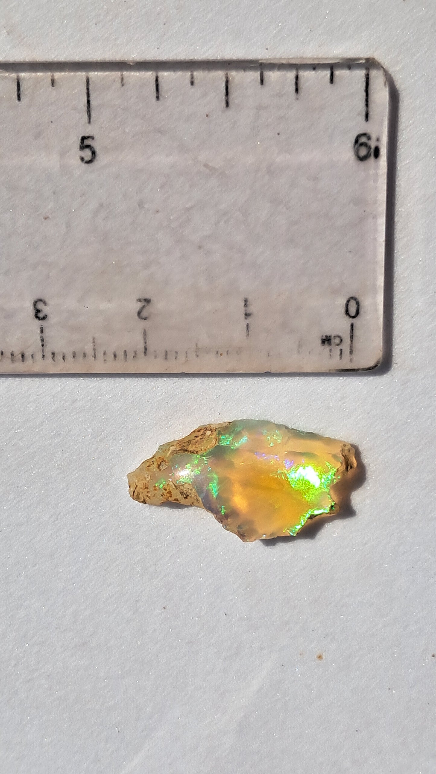 Natural Ethiopian Opal Rough | White Hydrophane Opal with Bright Play of Color #OP10