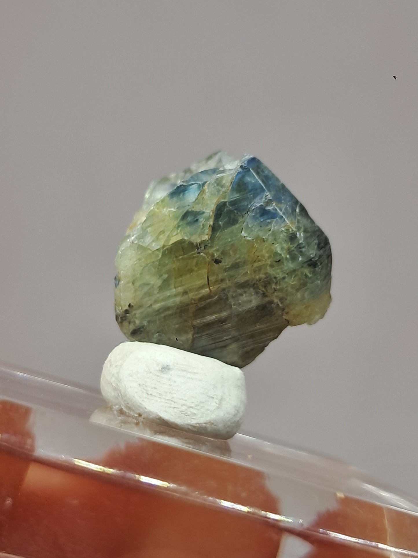 Natural Green Blue Sapphire Crystal (Karur) Rough Stone | Bicolor | Mineral Specimen #SP37