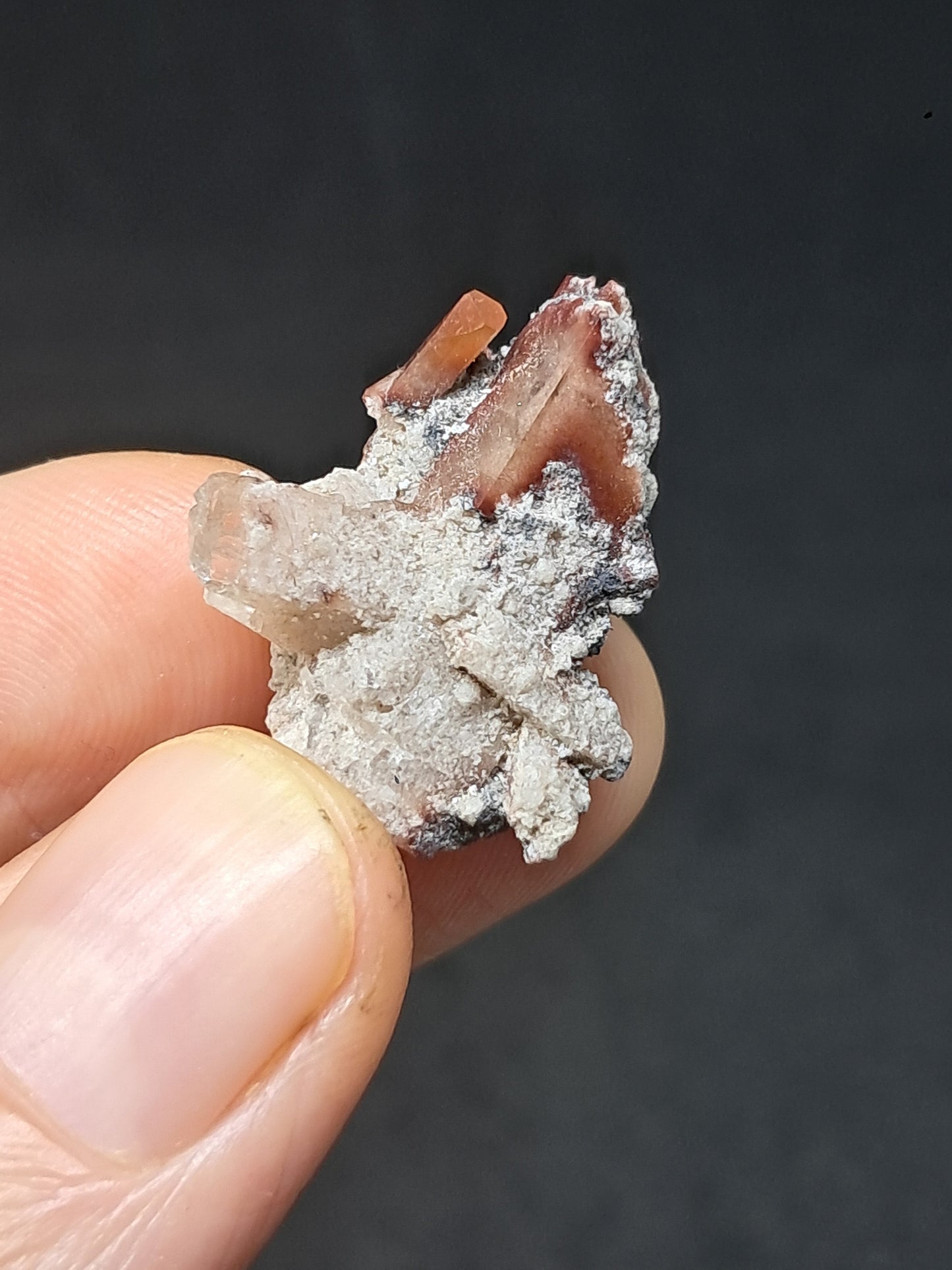 Cristales de topacio natural en matriz (México), piedra preciosa rara | Ejemplar mineral n.° TPZ24