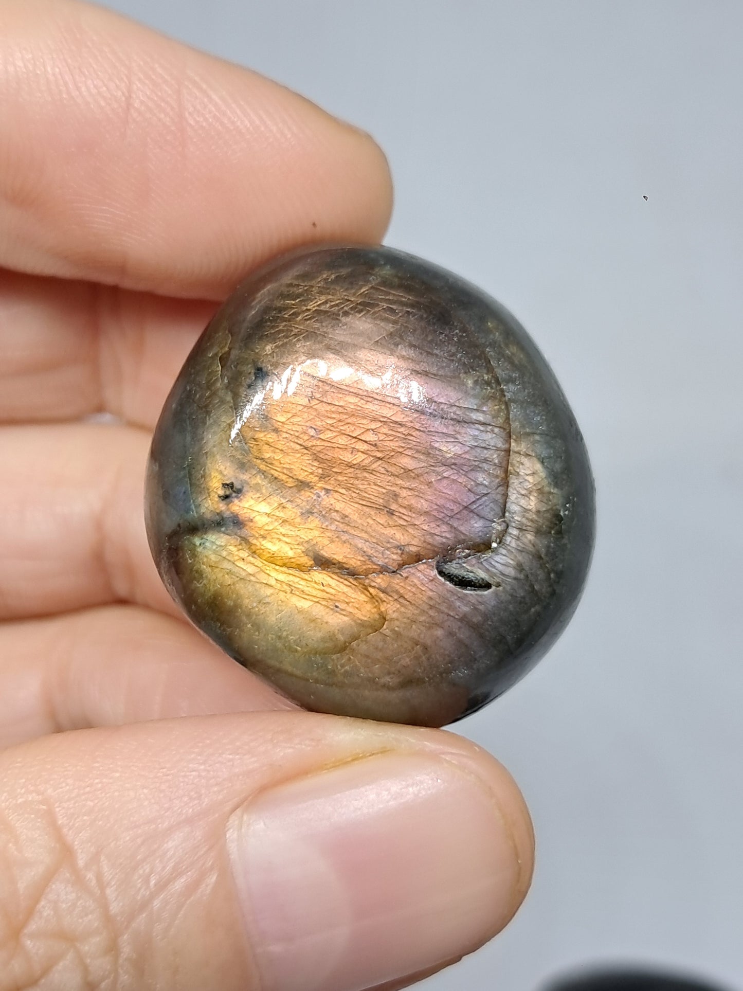 Labradorite Tumbled Stones | Natural Polished Crystal | Good Flash | Great Iridiscence #LB4