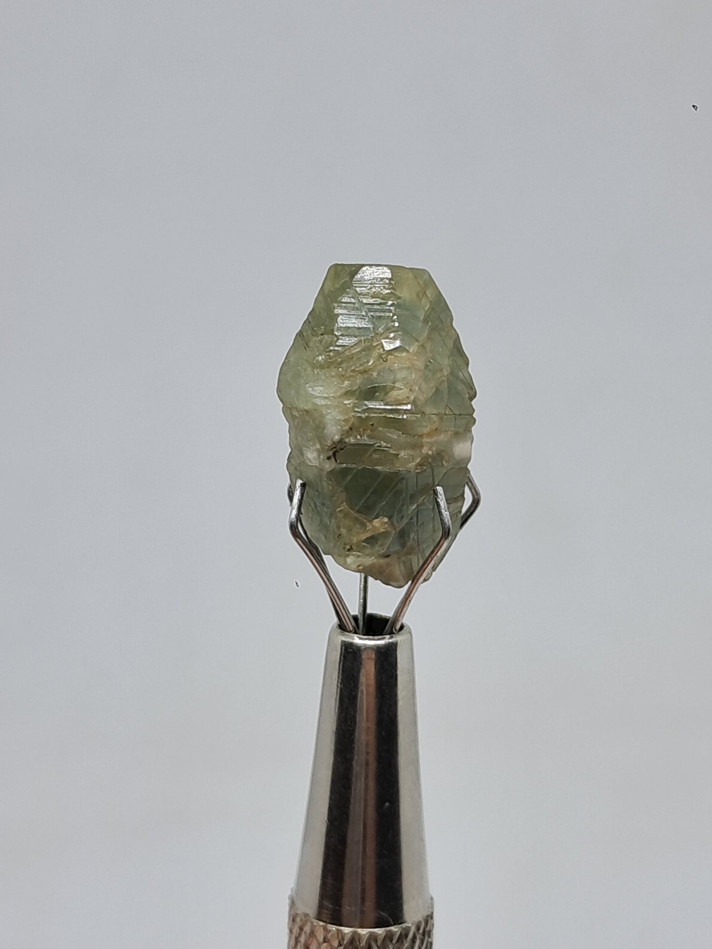 Natural Greenish-Blue *Teal* Sapphire Crystal (Karur) Rough Stone | Mineral Specimen #SP27