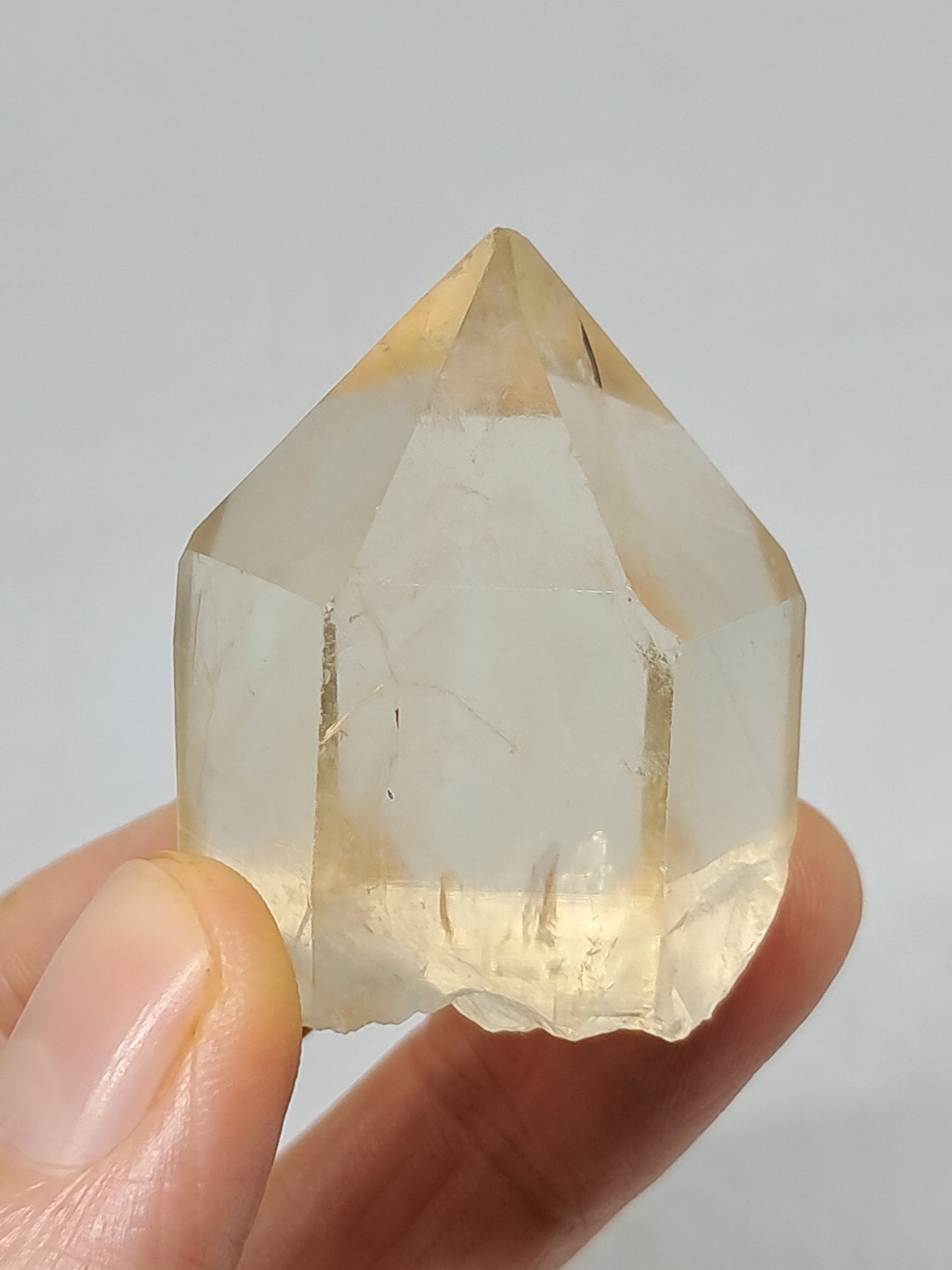 Natural Citrine "Kundalini" (Democratic Republic of Congo) Crystal Point | Mineral Specimen #CTN20