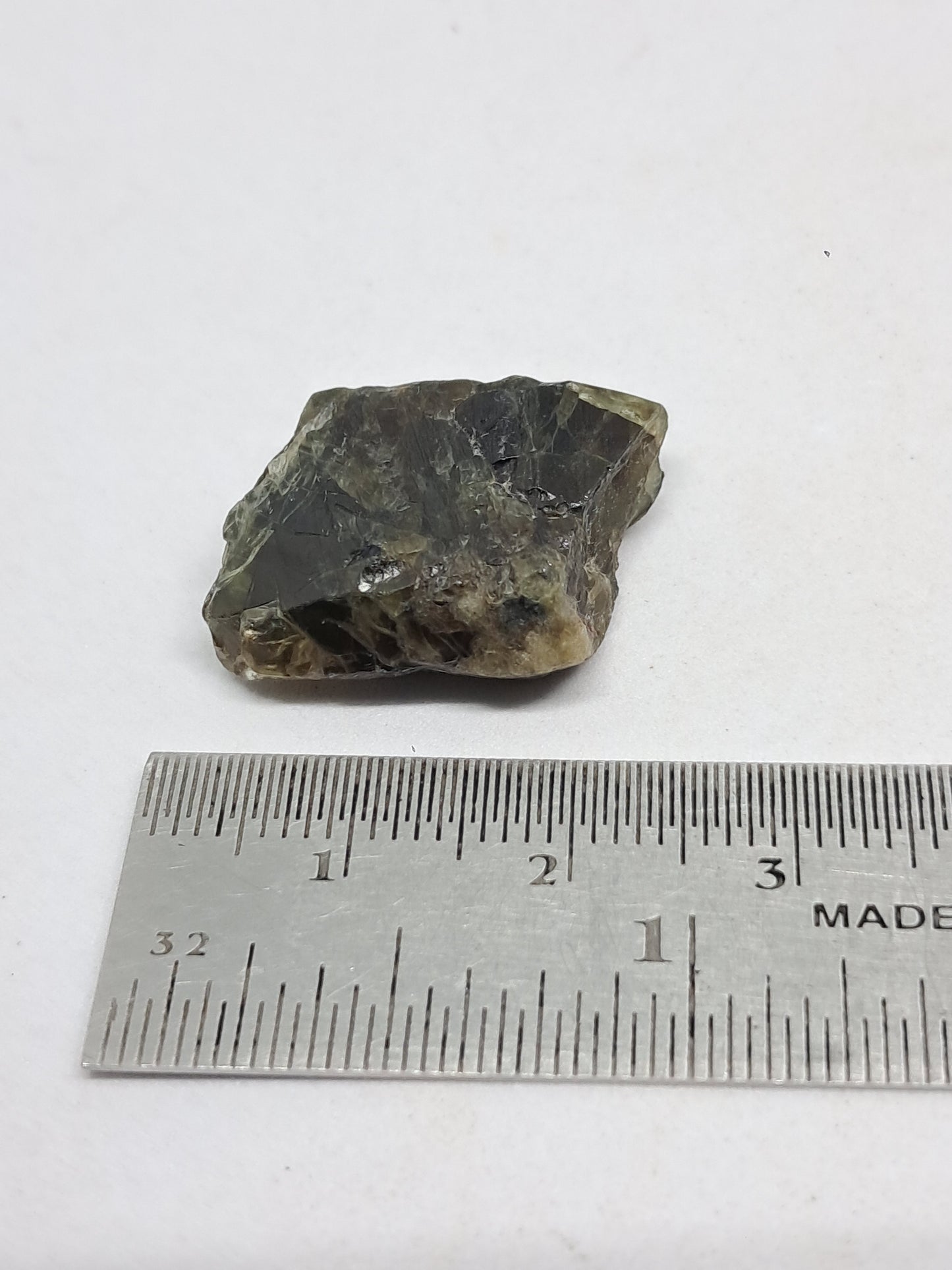 Natural Green Sapphire Crystal (Karur) Rough Stone | Mineral Specimen #SP24