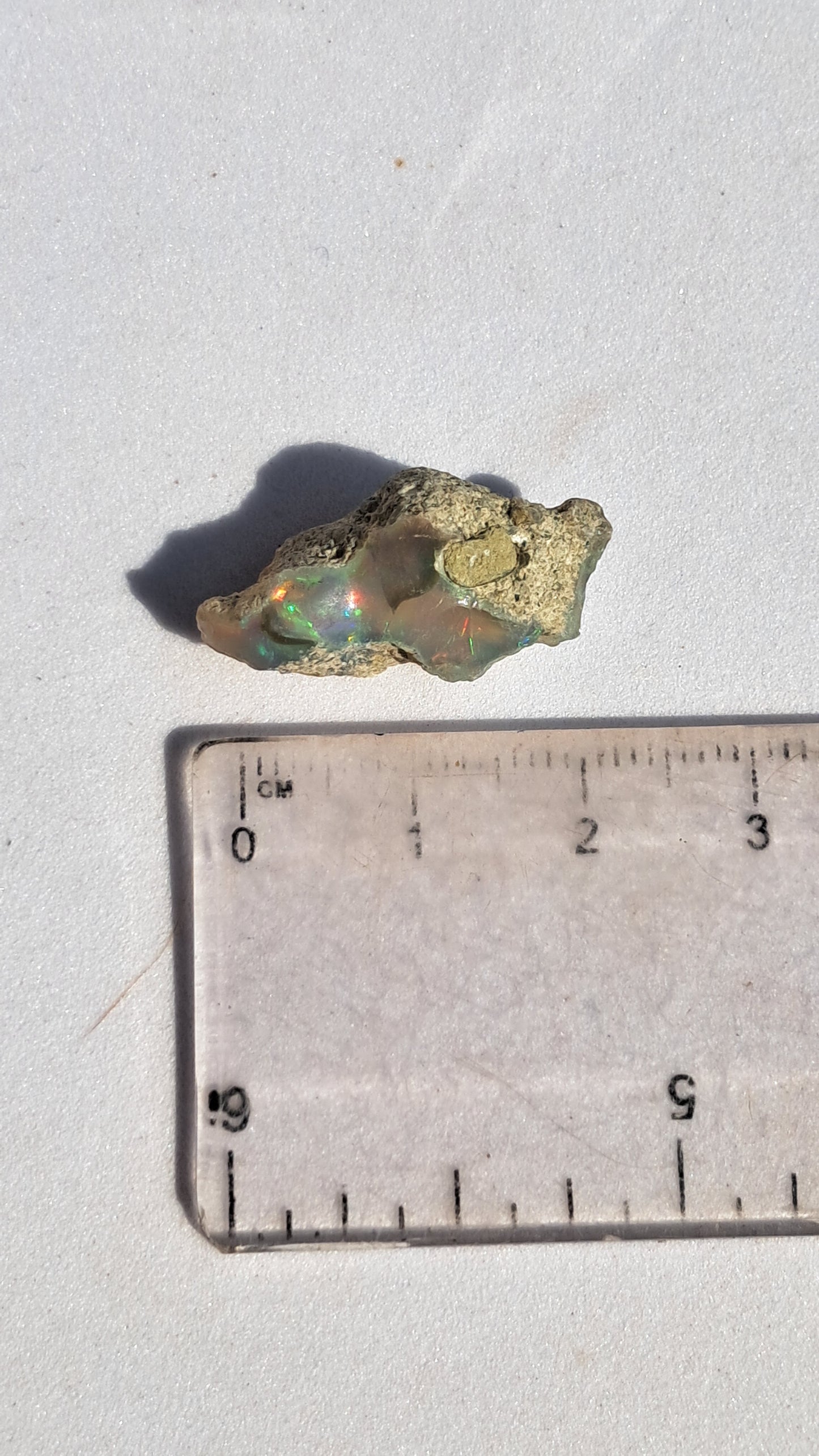 Natural Ethiopian Opal Rough | White Hydrophane Opal with Bright Play of Color #OP14