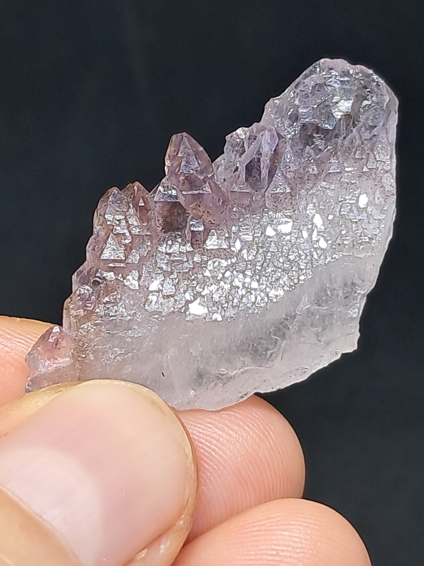 Elestial Amethyst w/ "Super Seven" inclusions (Karur) Crystal Cluster | Natural Stone | Mineral Specimen #KA88