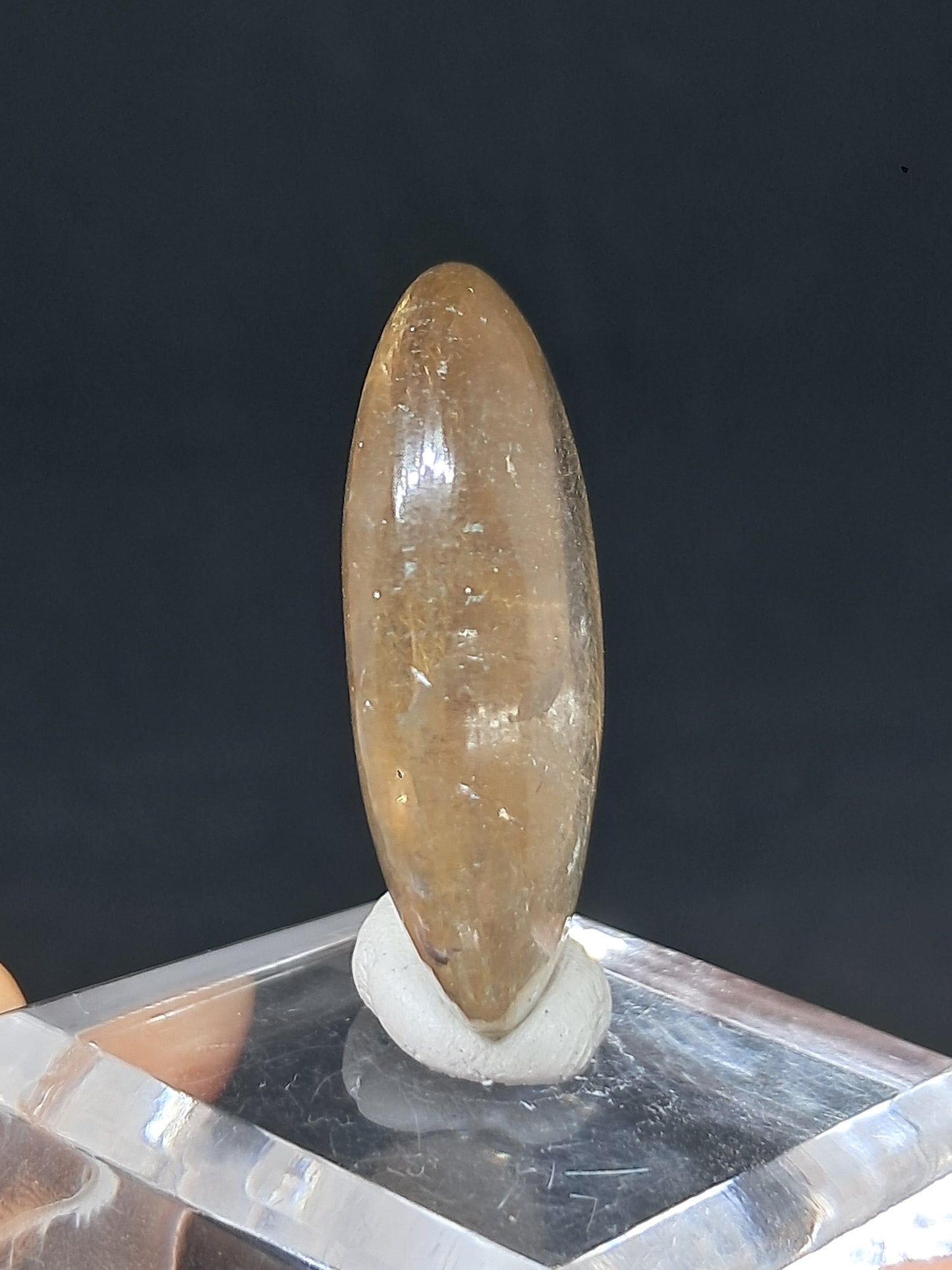 Rutilated Quartz Palmstone | Polished Stone | Natural Crystal #RQ48