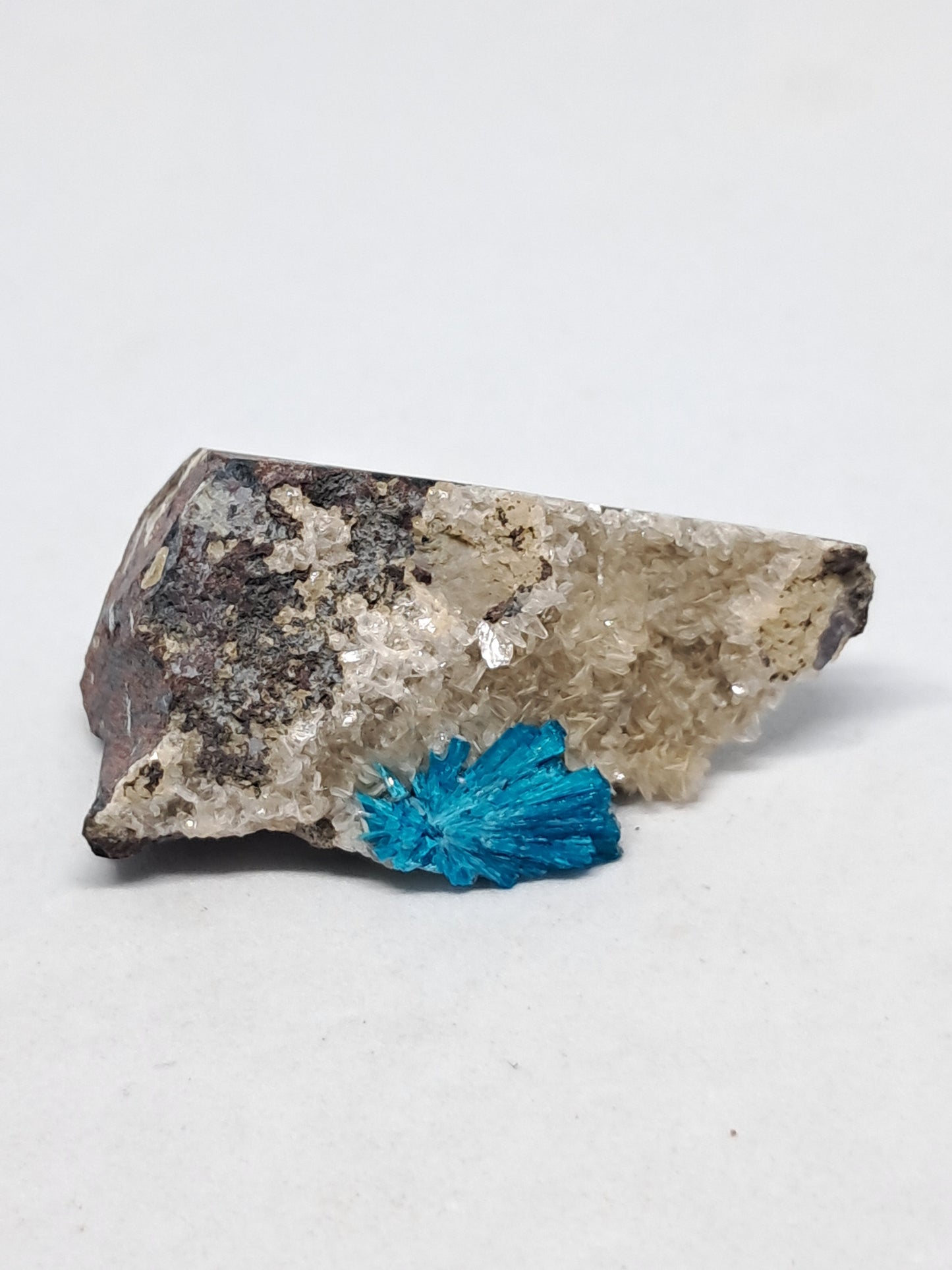 Cavansite on Heulandite Matrix (Wagholi) Rough Stone | Natural Crystal | Rare Mineral Specimen #CV16