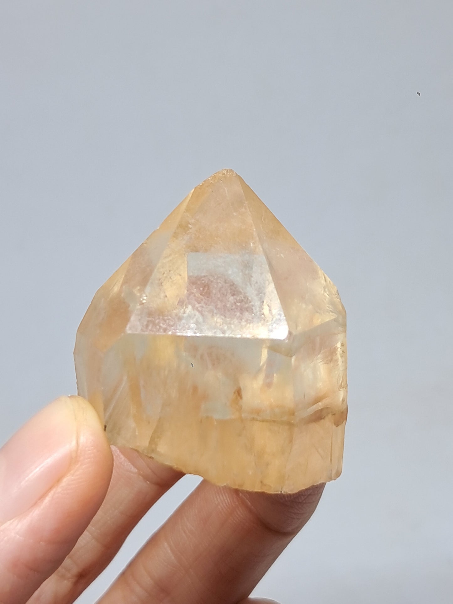 Natural Citrine "Kundalini" (Democratic Republic of Congo) Crystal Point | Mineral Specimen #CTN21