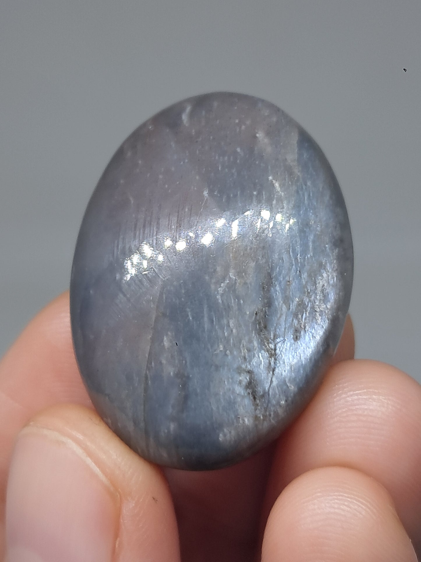 Grey Moonstone Palmstone | Silver Sheen | Good Quality Natural Stone