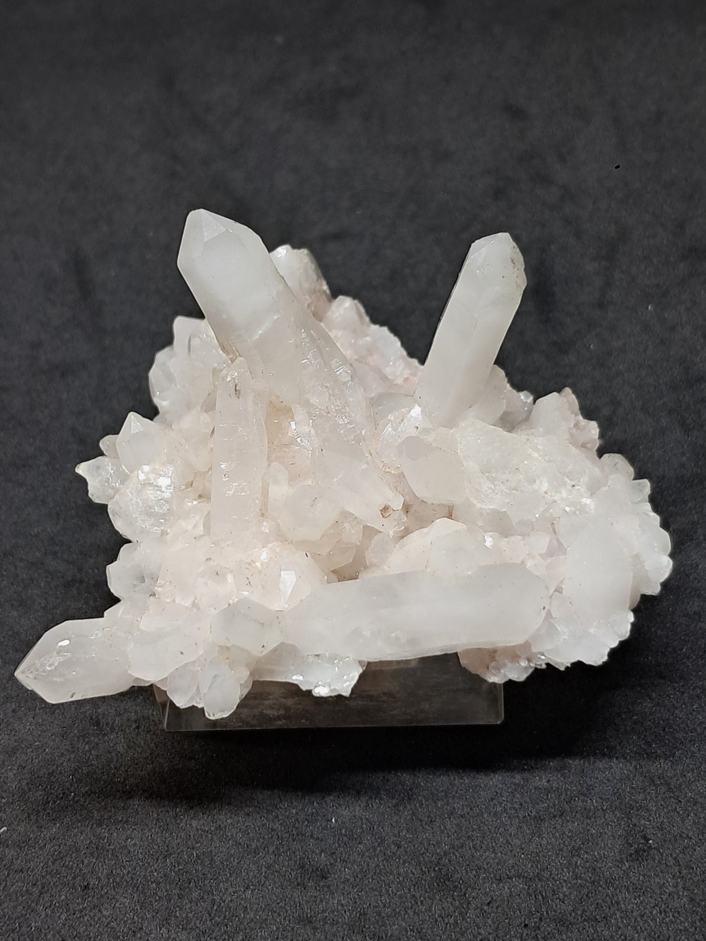 Quartz Cluster with White Chlorite (Himachal pradesh) | Milky Crystal #CH41